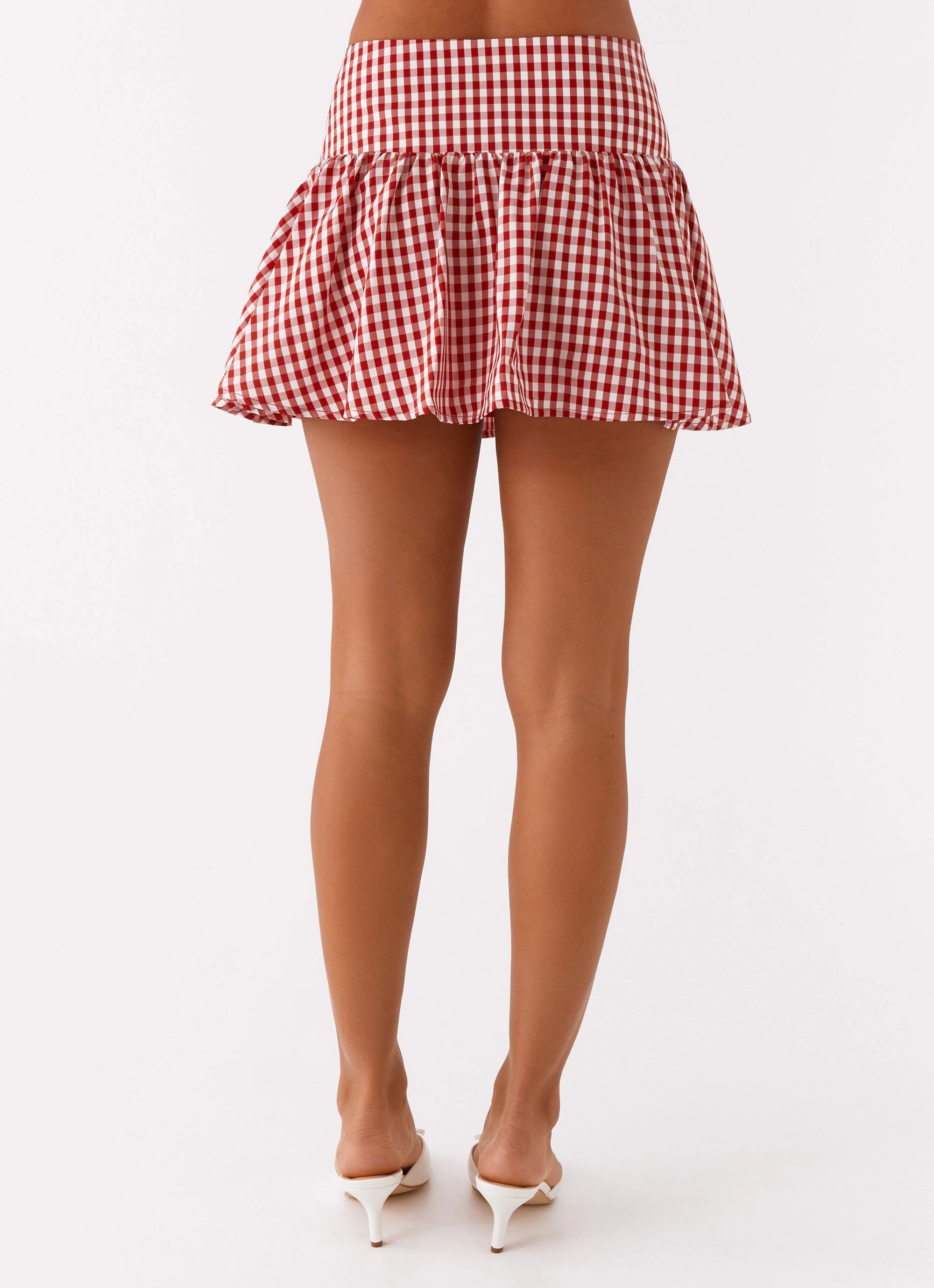 Tagless Design Bellamy Mini Skirt - Red Gingham