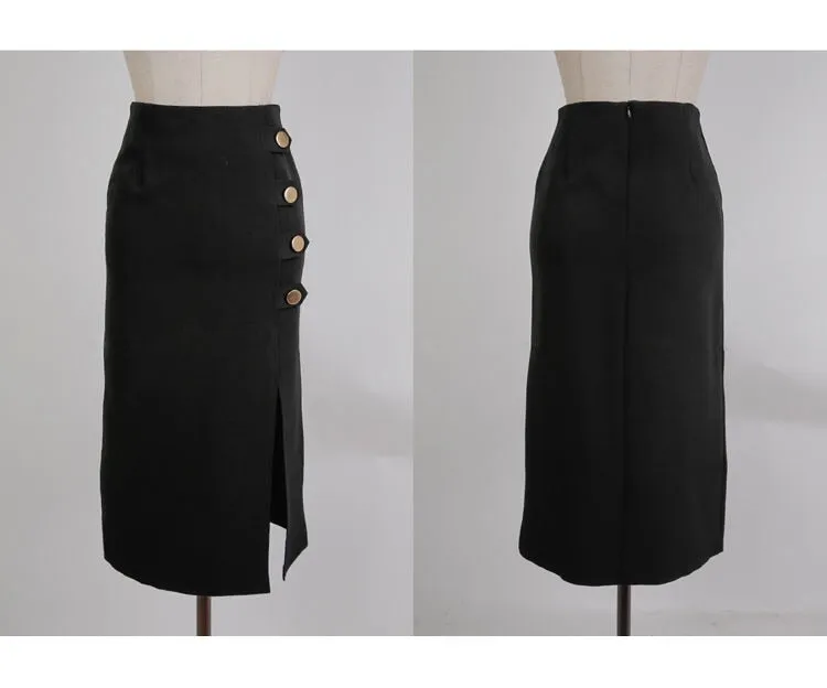Formal Coat   Slit Skirt 2pcs Set
