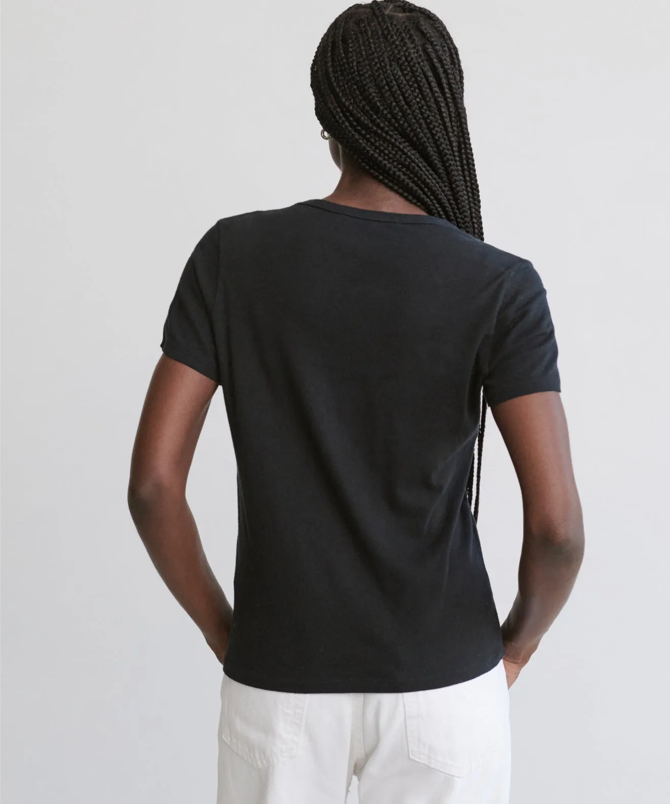 ZeroWaste Construction PolishedFinish Cotton Slim Tee