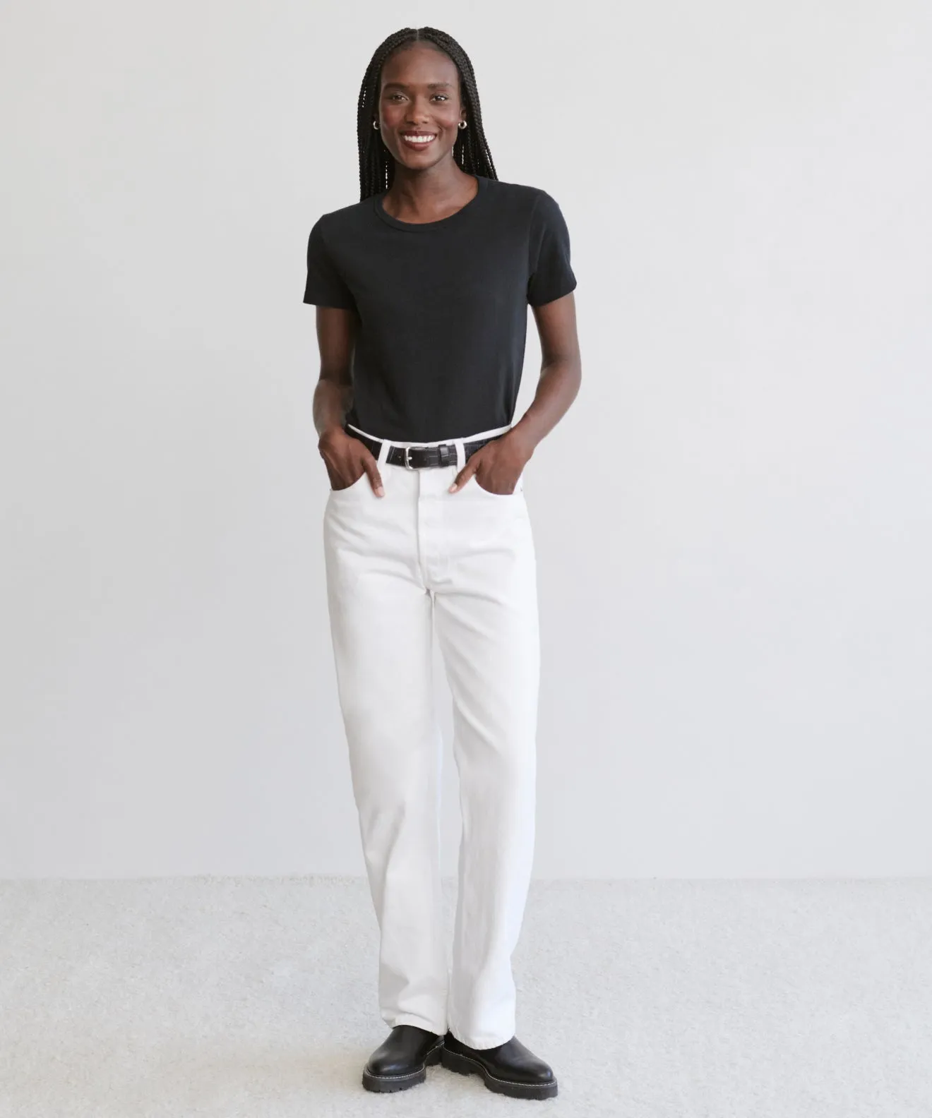 Cotton Slim Tee Soft Pullover FadeResistantTechnology