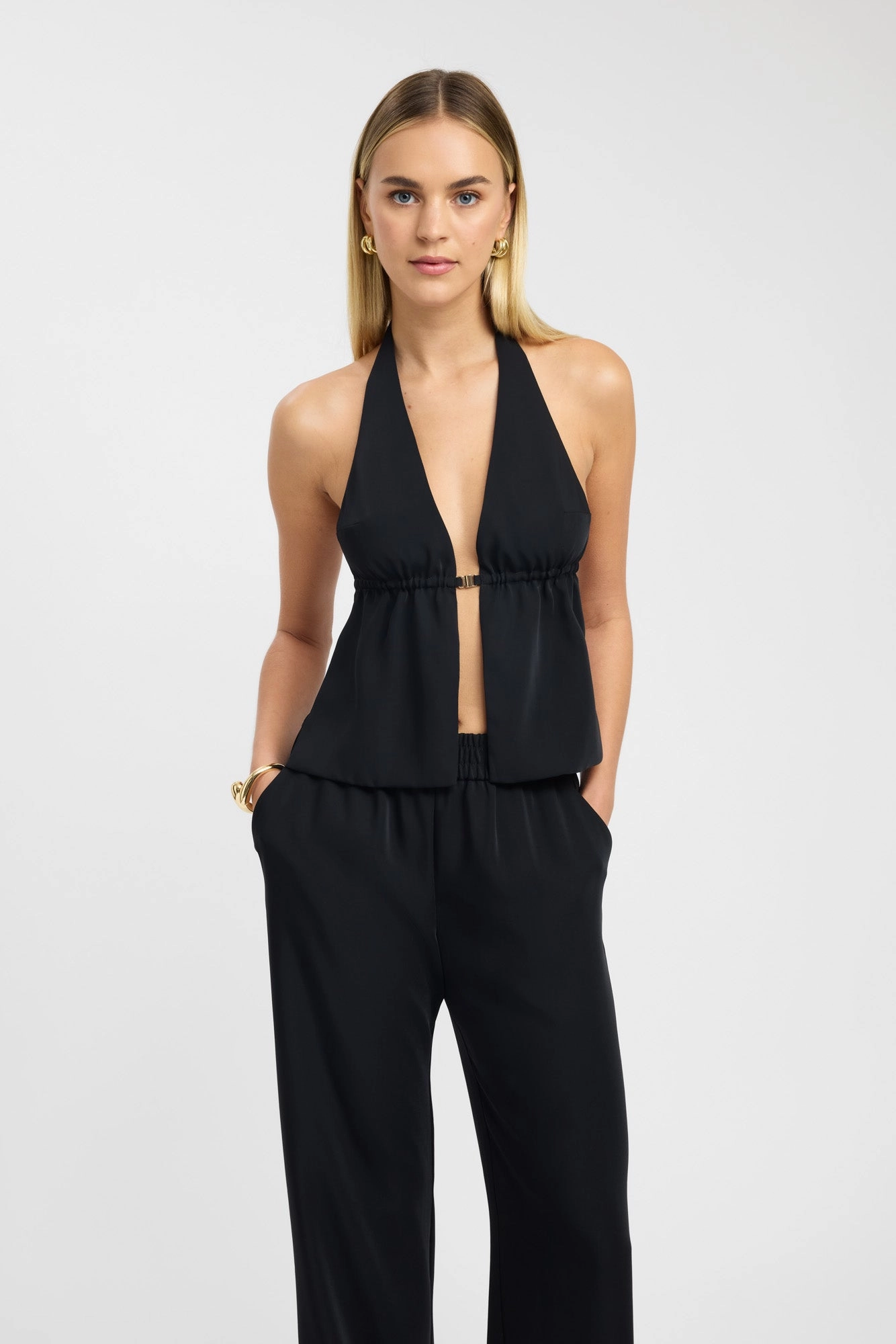 Maria Wide Leg Pant Relaxed Look Effortless Fit