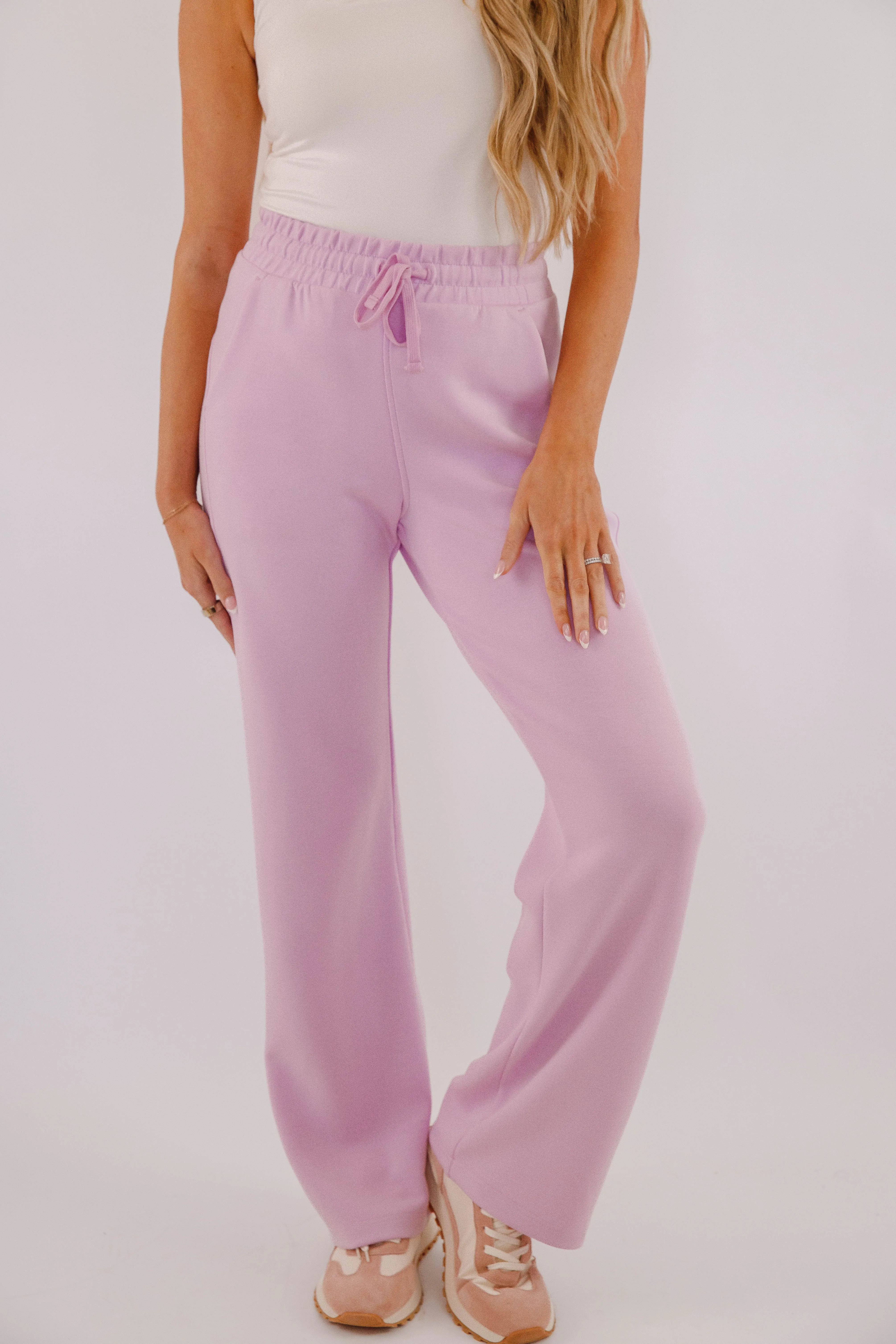 Breathable layers All The Energy Pants-Lilac