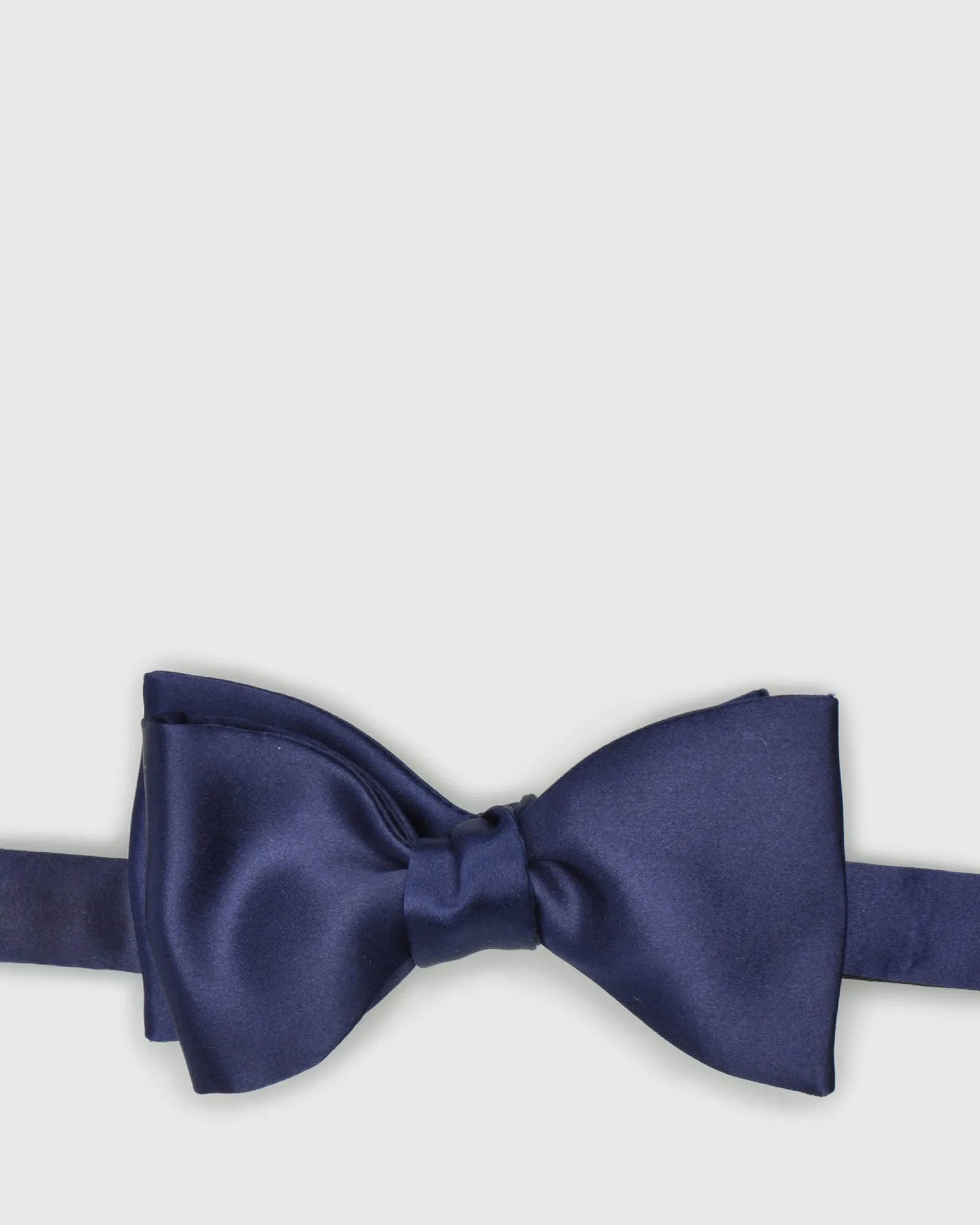 FRANCESCO TOME TYOFT-11 SELF TIE PLAIN NAVY SILK BOW