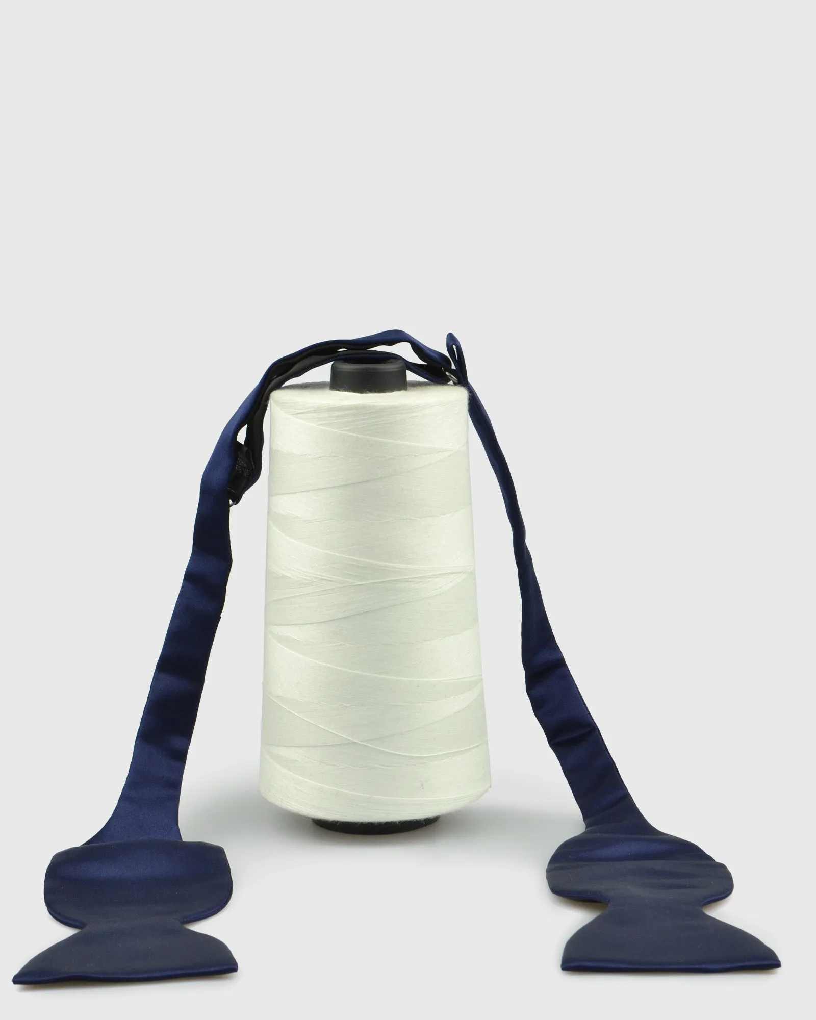 FRANCESCO TOME TYOFT-11 SELF TIE PLAIN NAVY SILK BOW