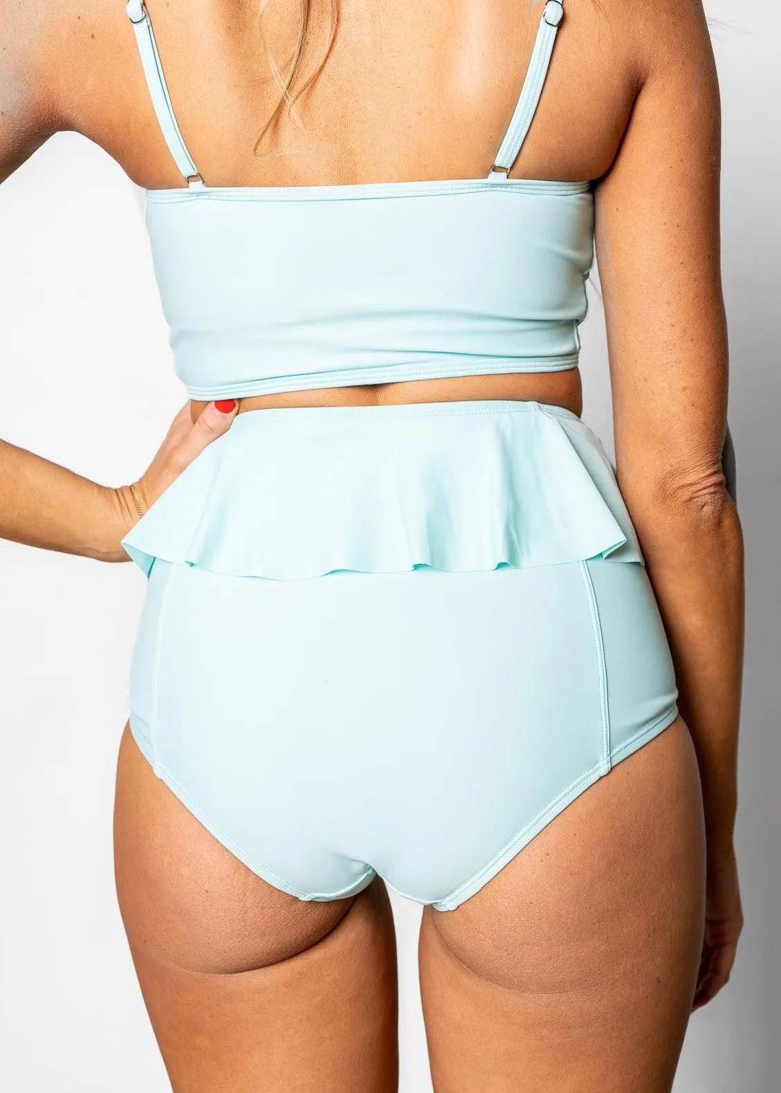 Fresh Mint | Peplum Bottoms