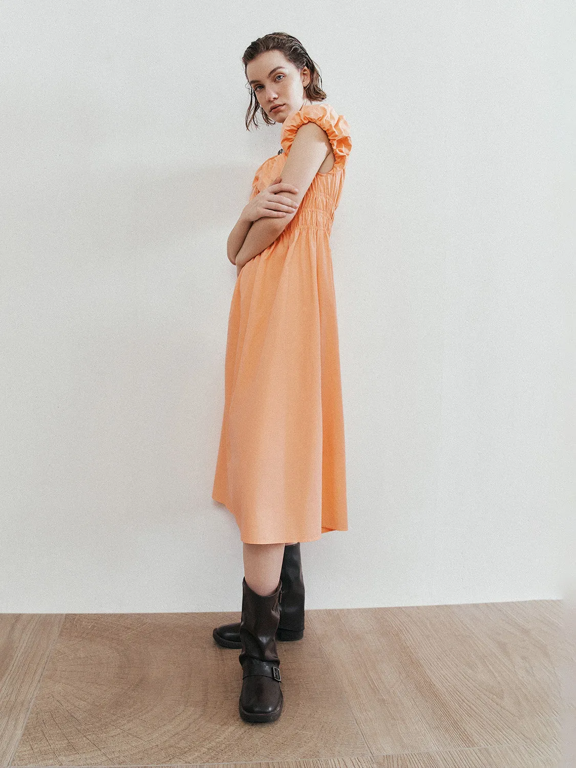 Frill Trim A-Line Dresses