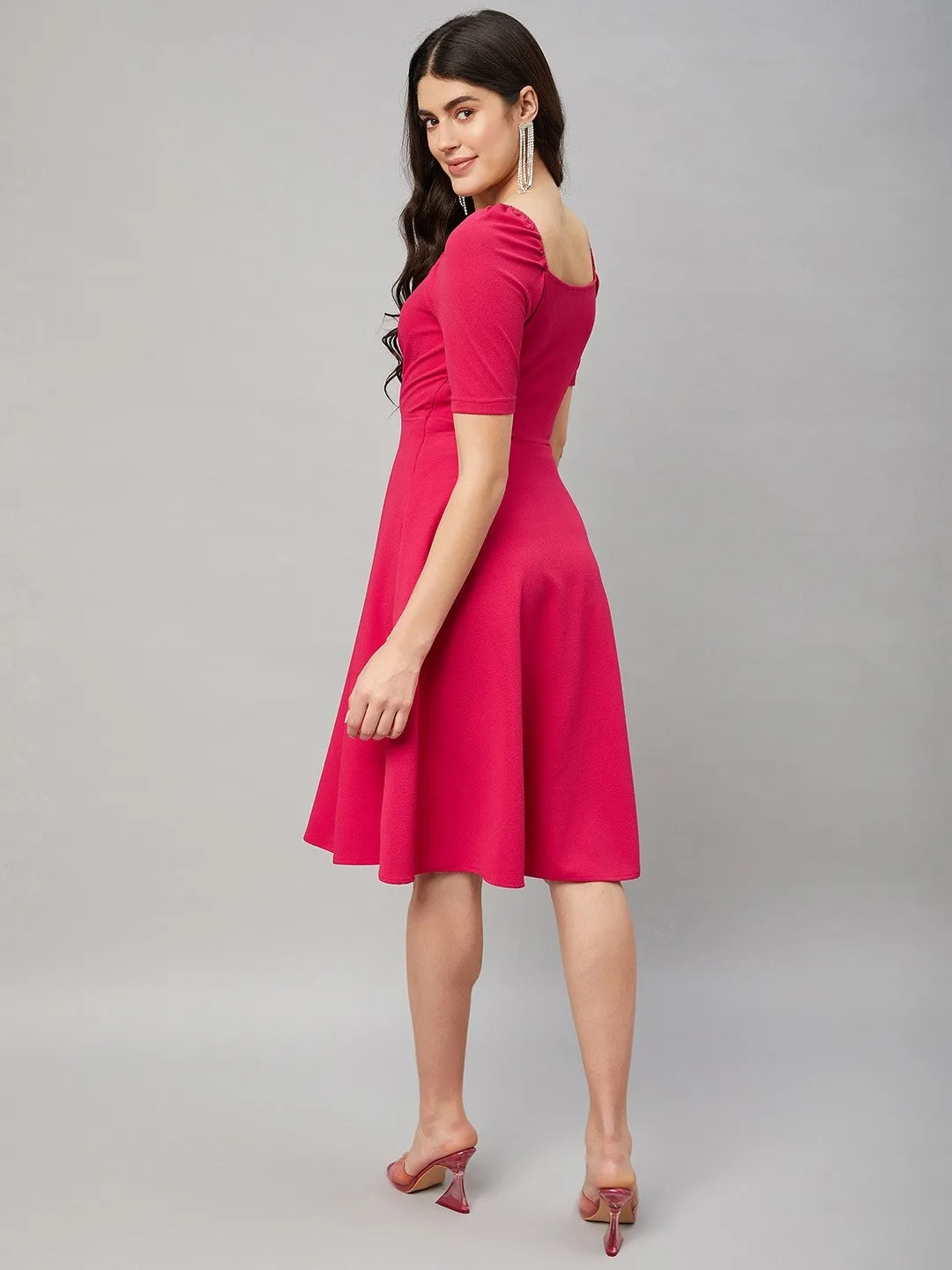 Fuchsia Charm Mini Dress