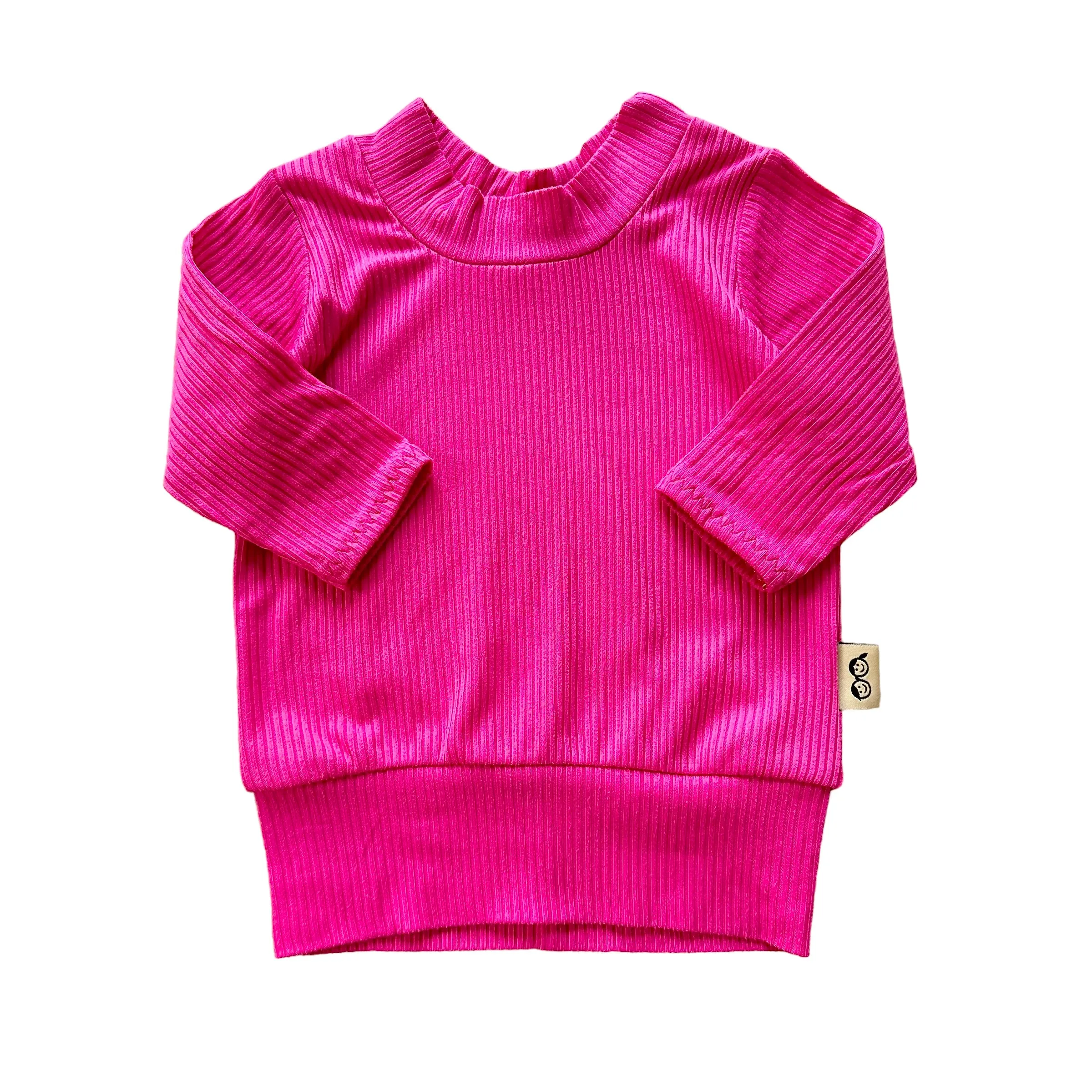 Fuchsia Ribbed Lounge Set