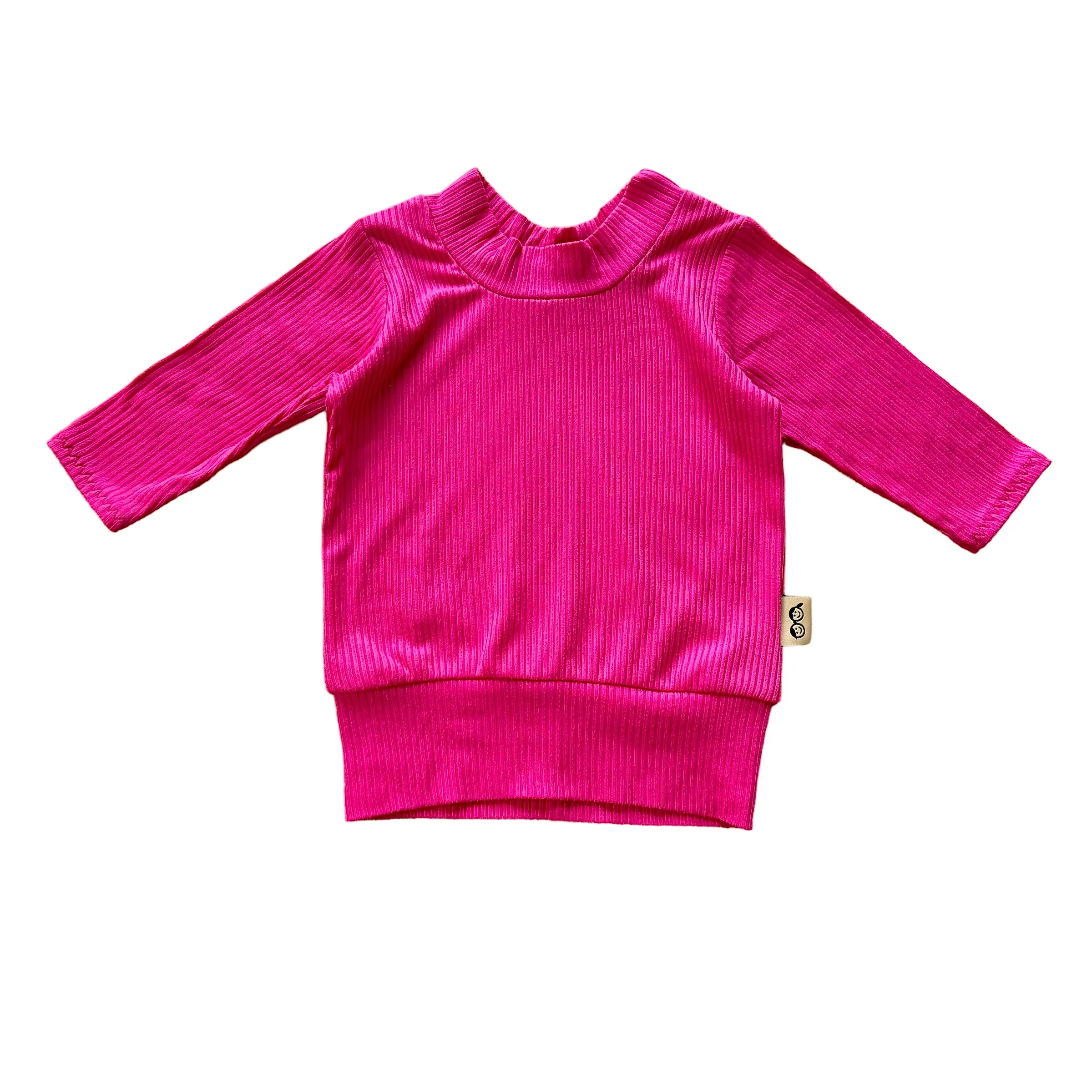 Fuchsia Ribbed Lounge Set