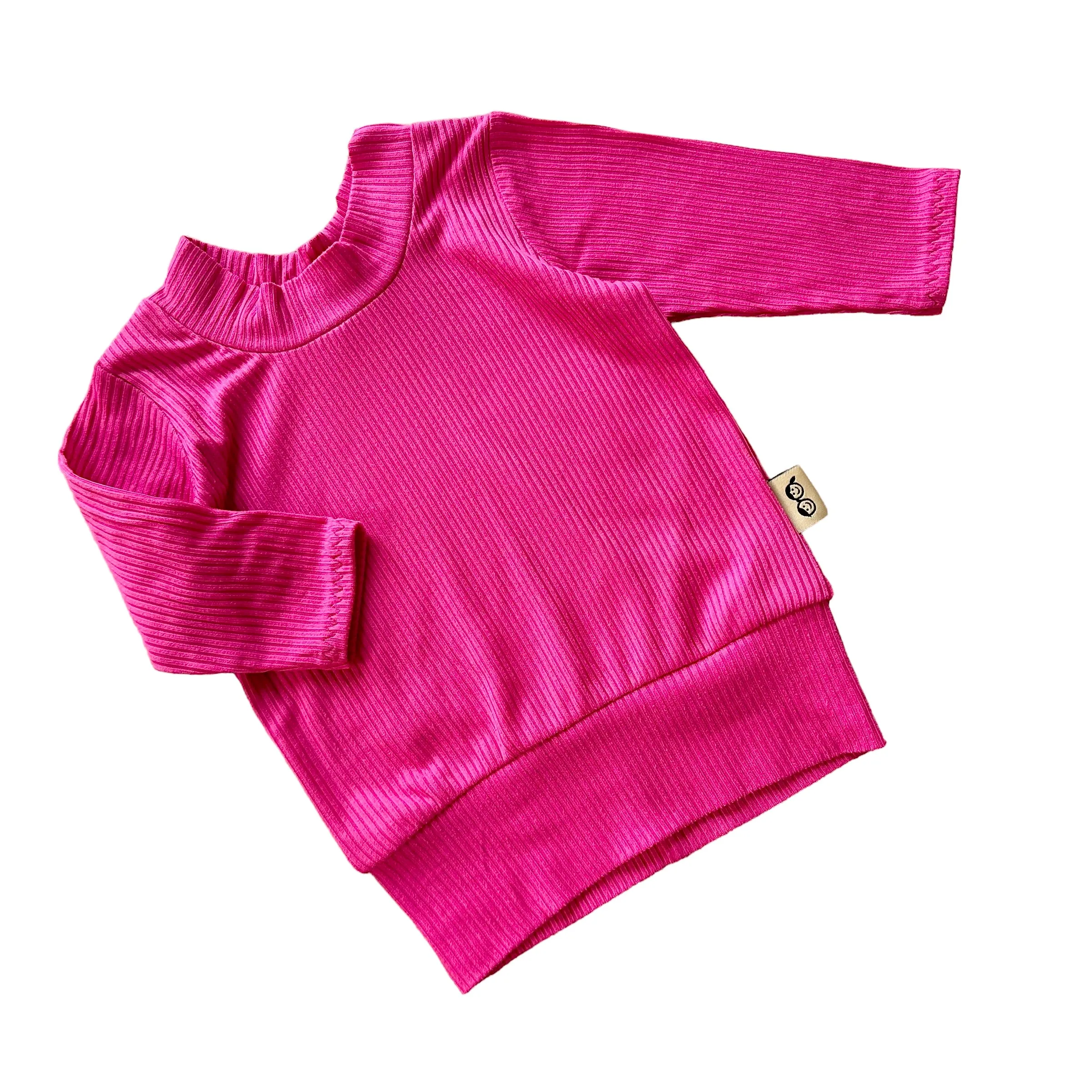 Fuchsia Ribbed Lounge Set