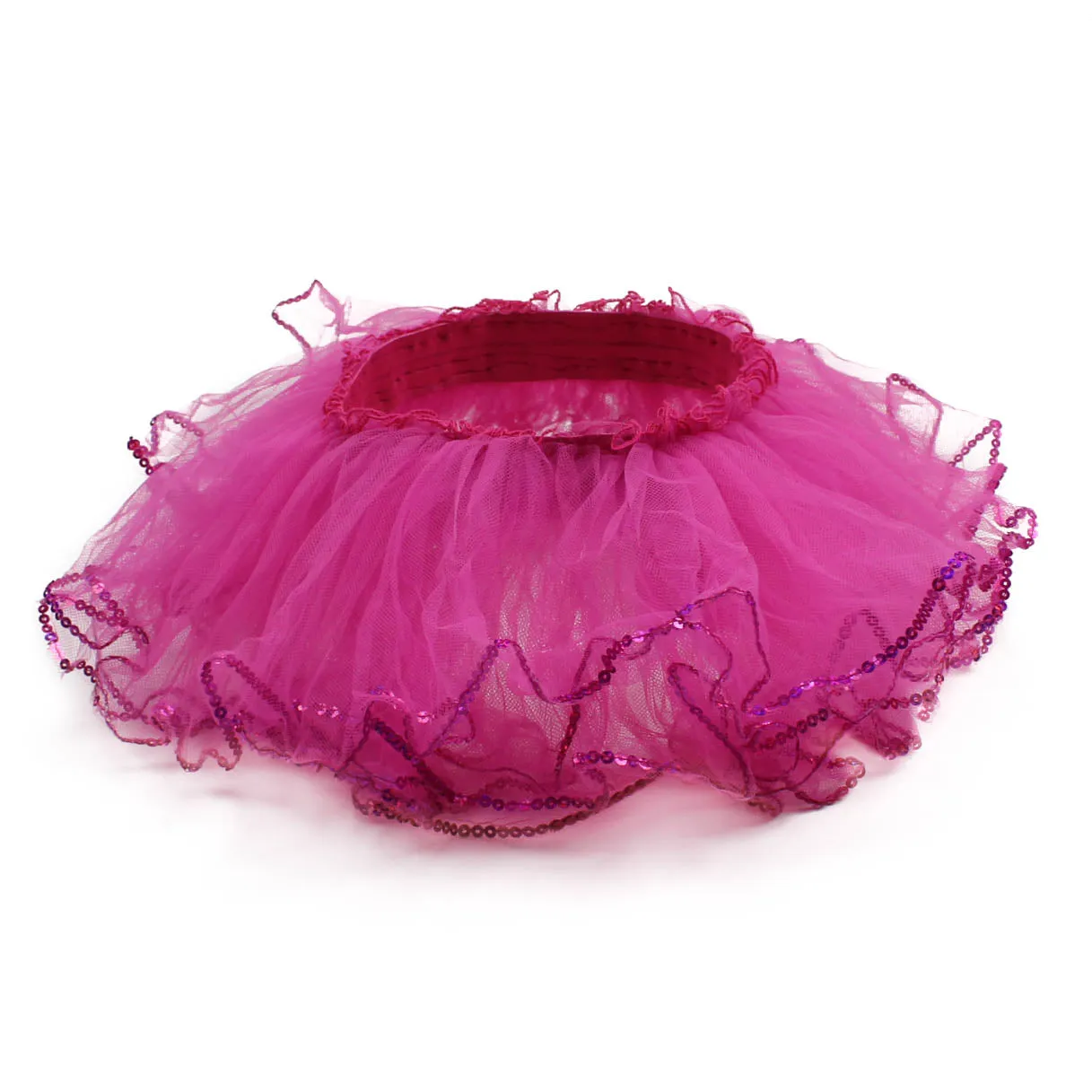Fuchsia Tutu with sequins trim, 12-18 Months