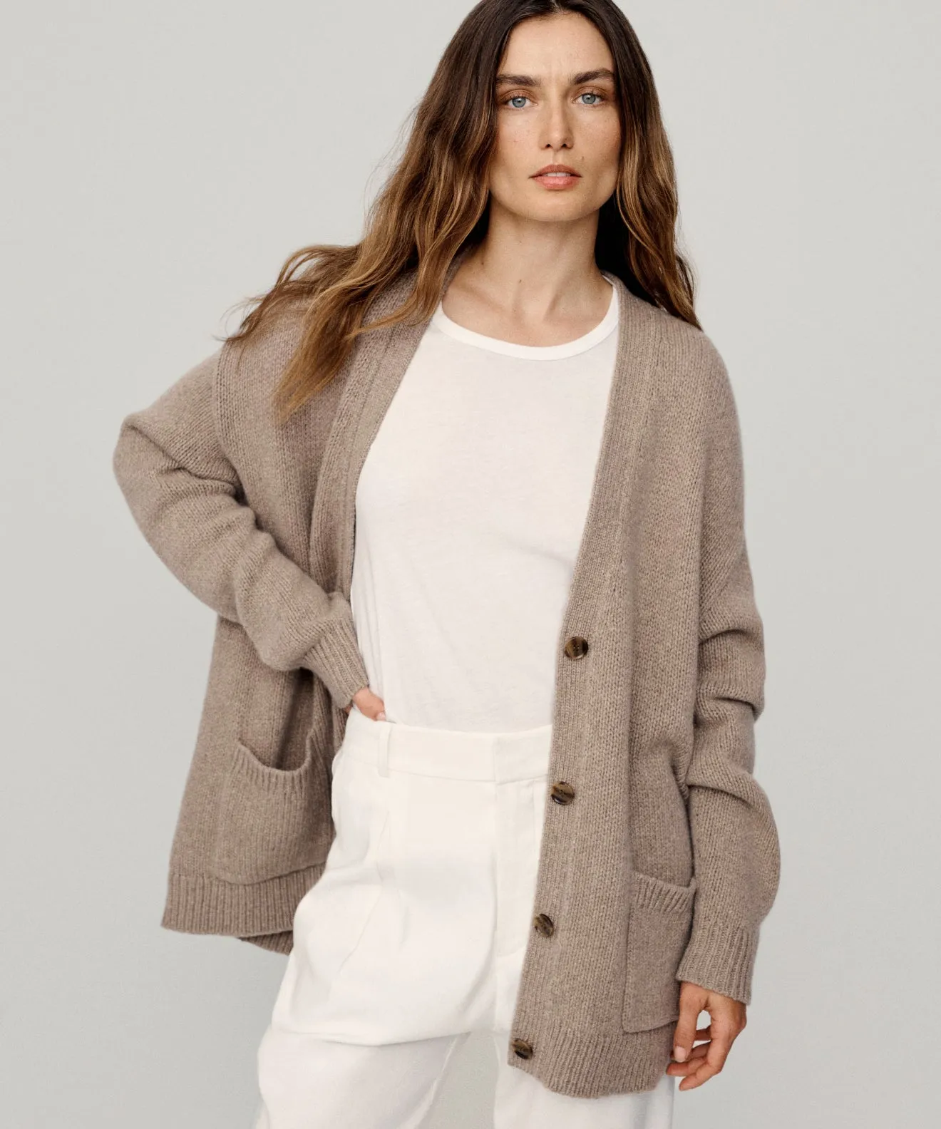 Soft Pullover OdorResistant Technology Cashmere Spencer Cardigan