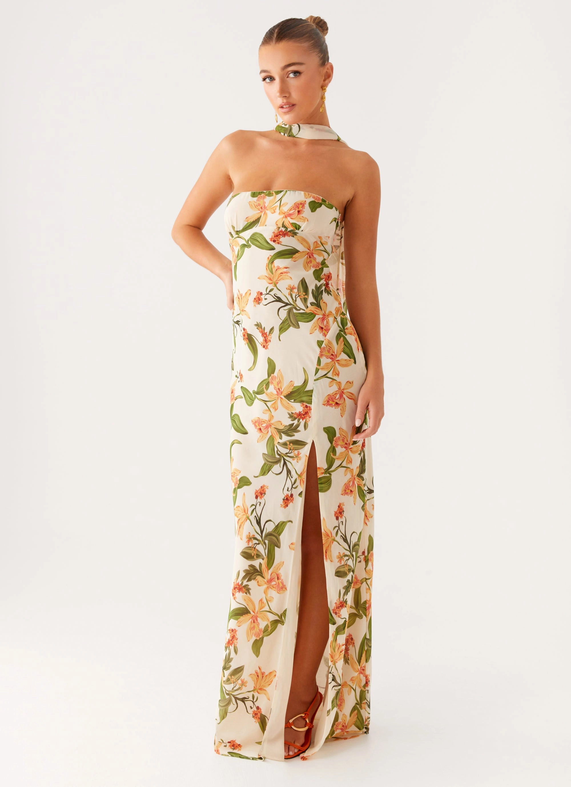 Gali Strapless Maxi Dress - Floral Print Urban Classic