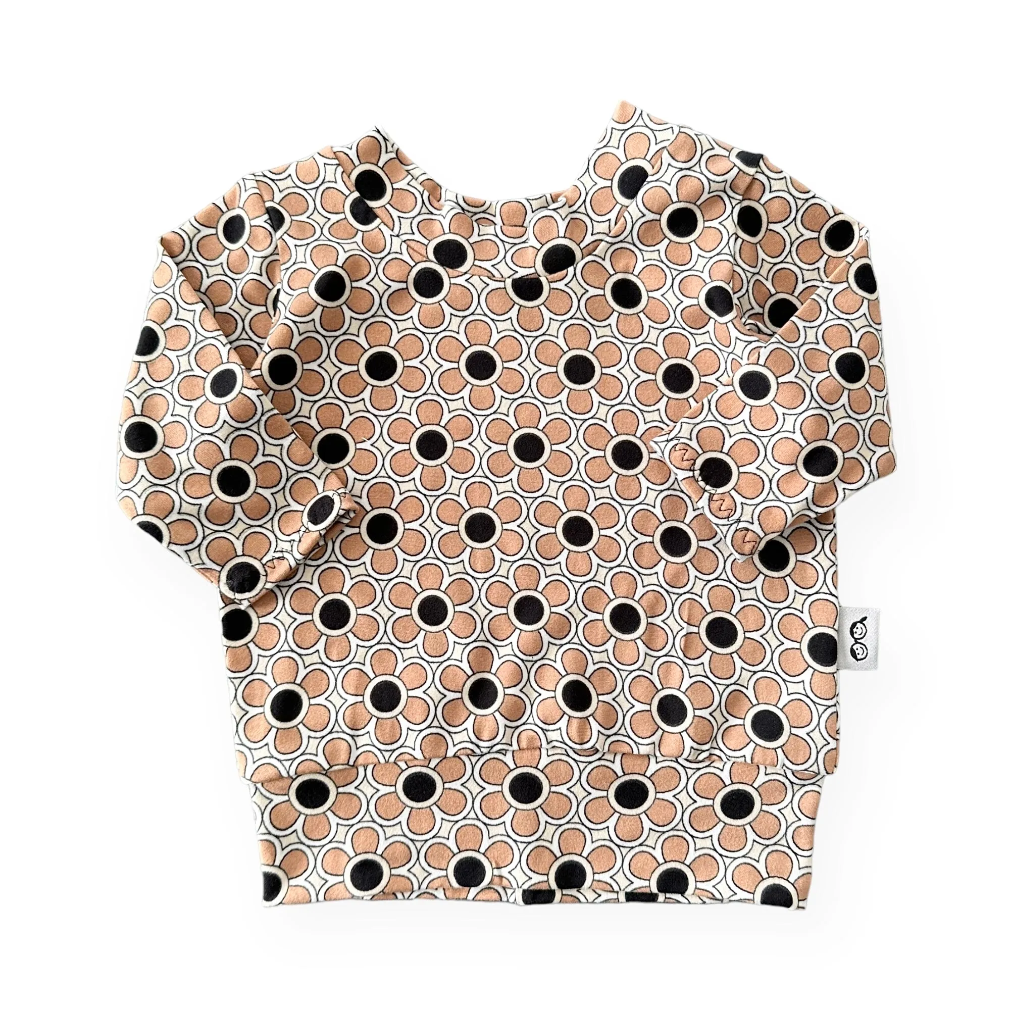 Funky Florals in Cocoa Lounge Top