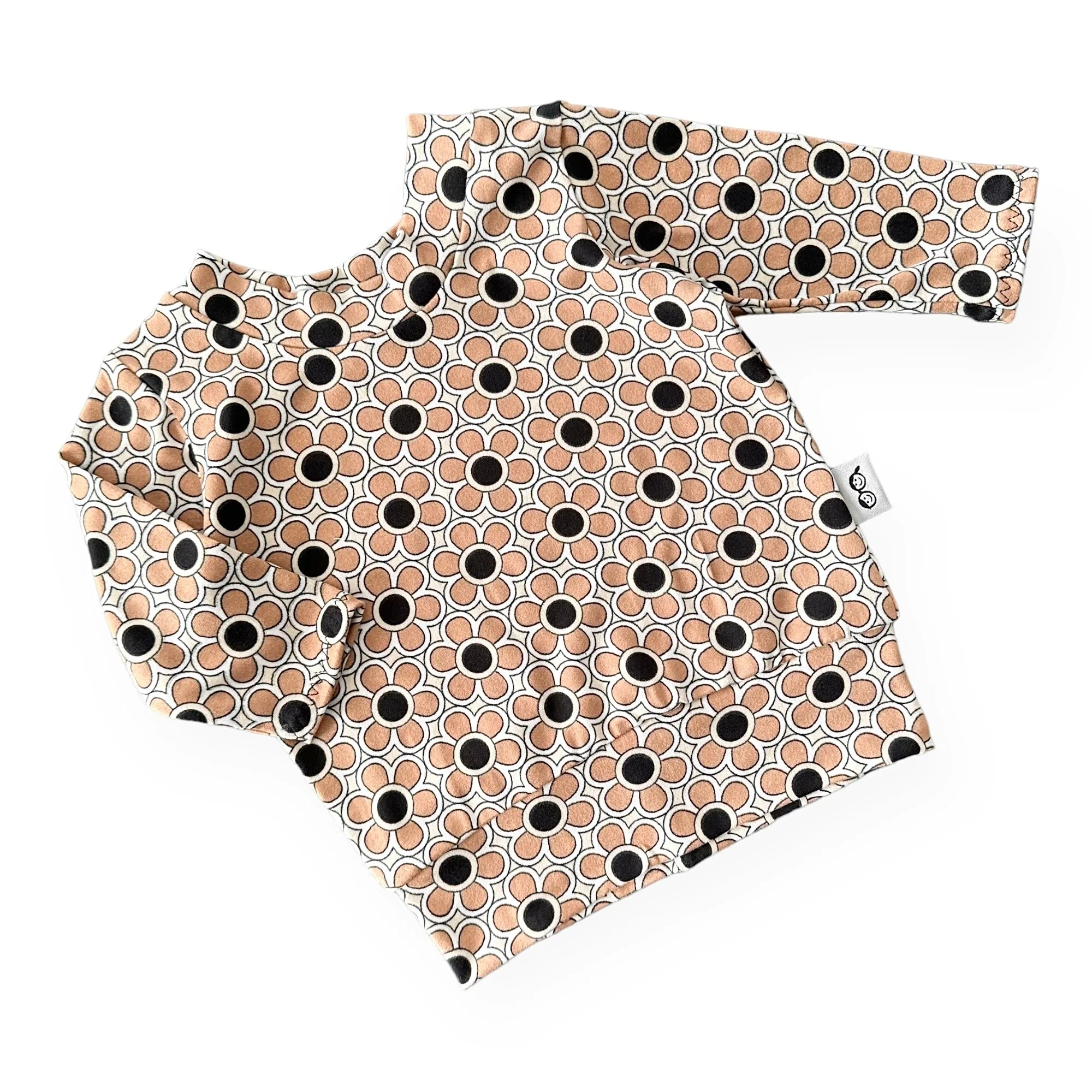 Funky Florals in Cocoa Lounge Top