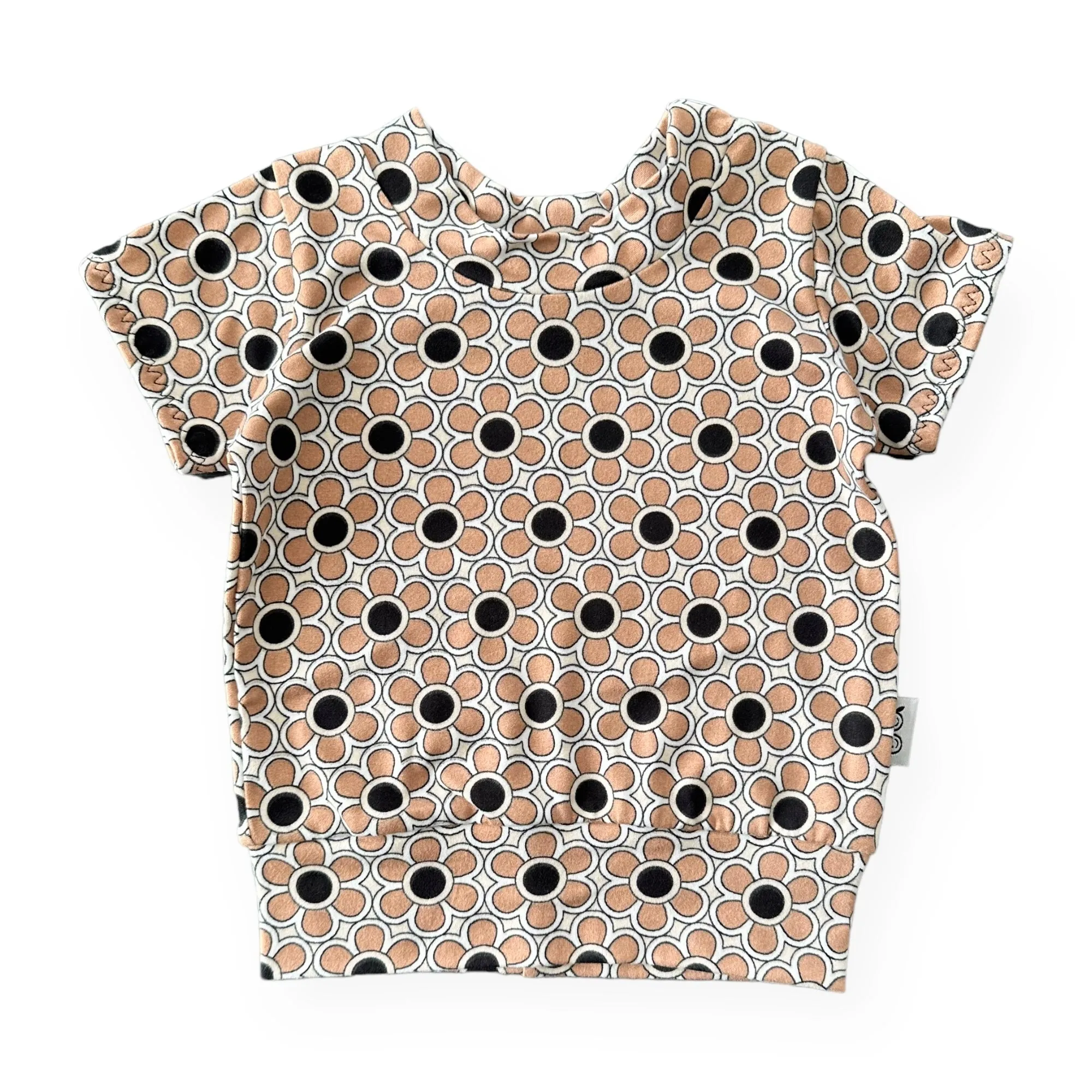 Funky Florals in Cocoa Summer Lounge Top