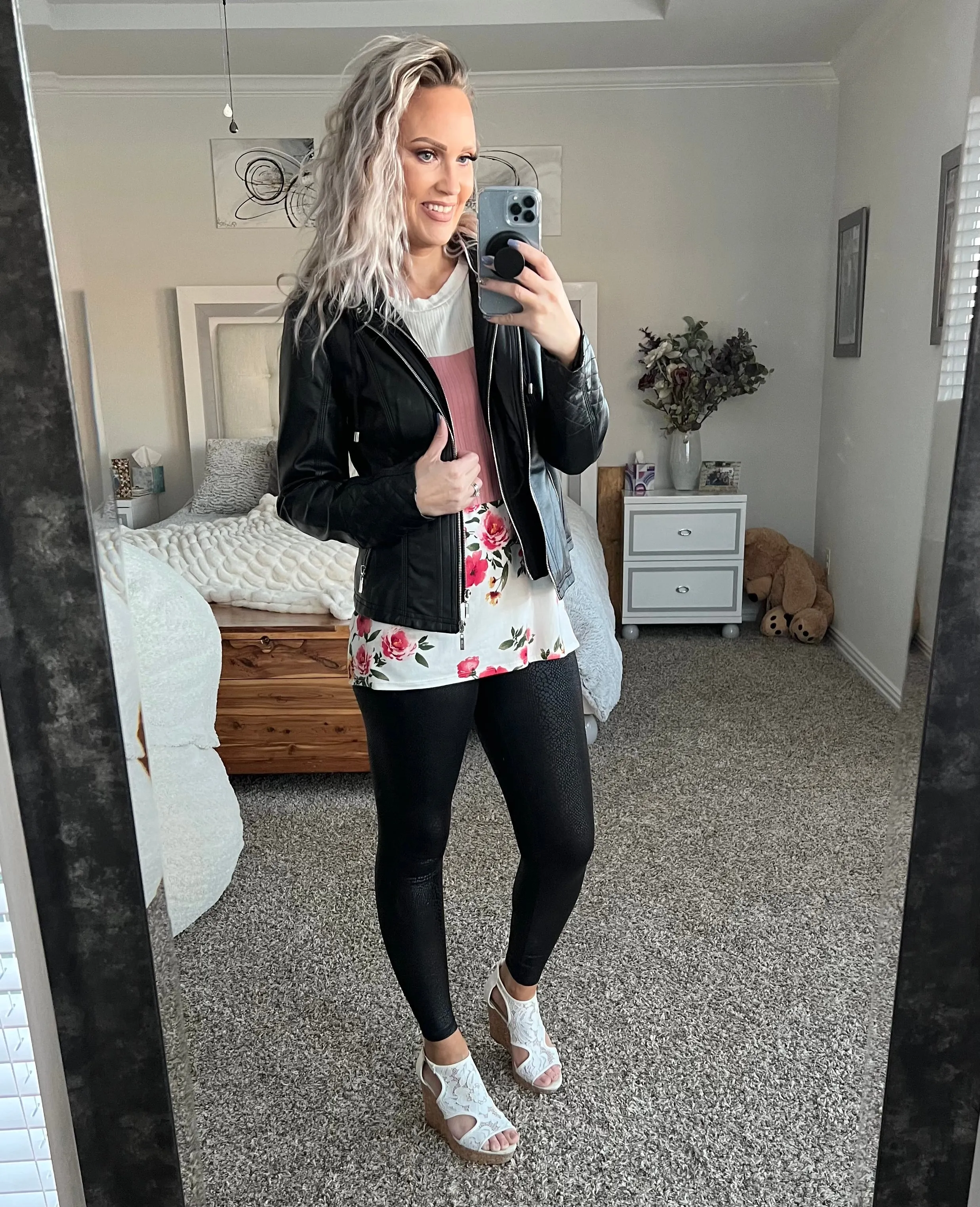 Gabriella Floral Color Block Tee