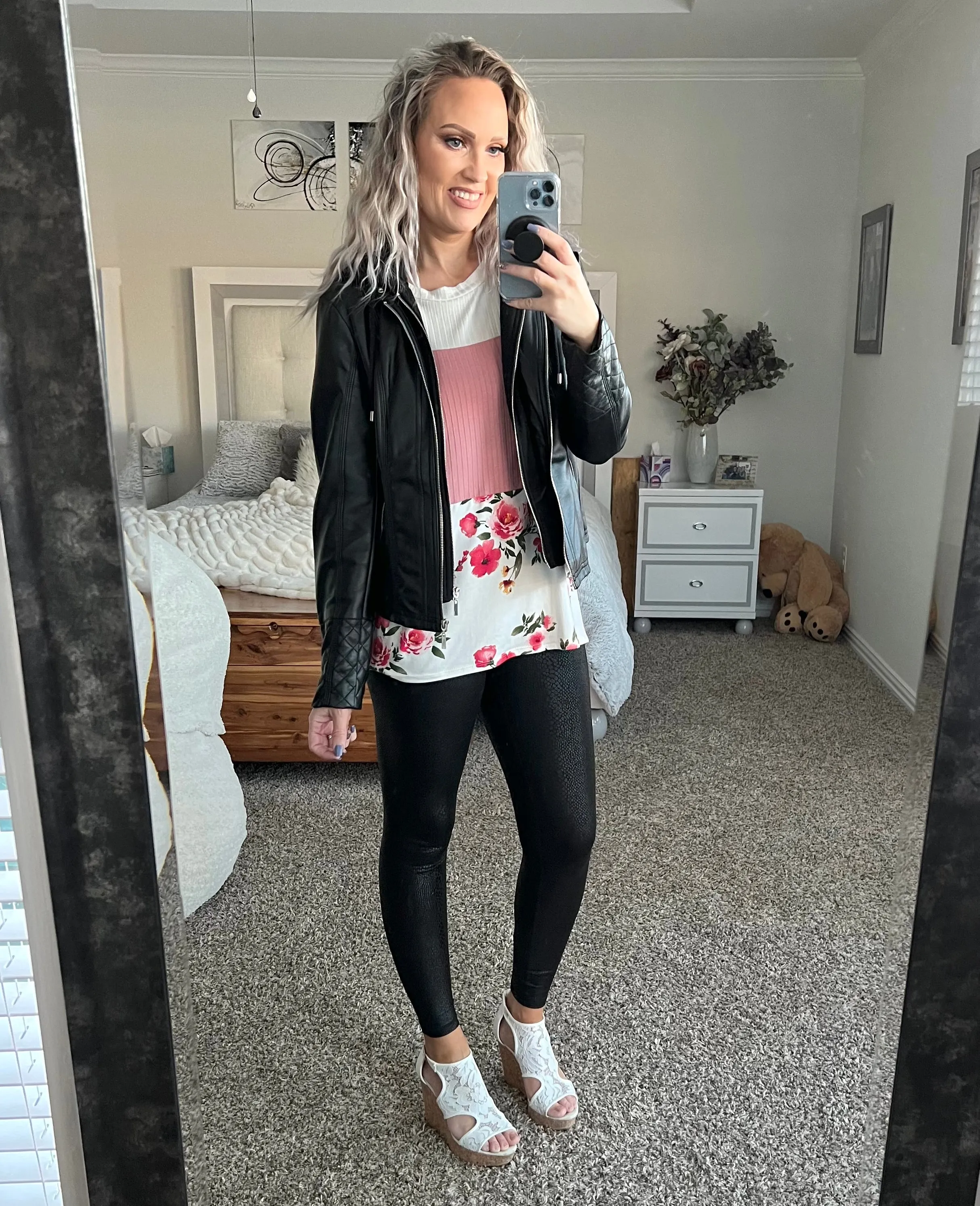Gabriella Floral Color Block Tee