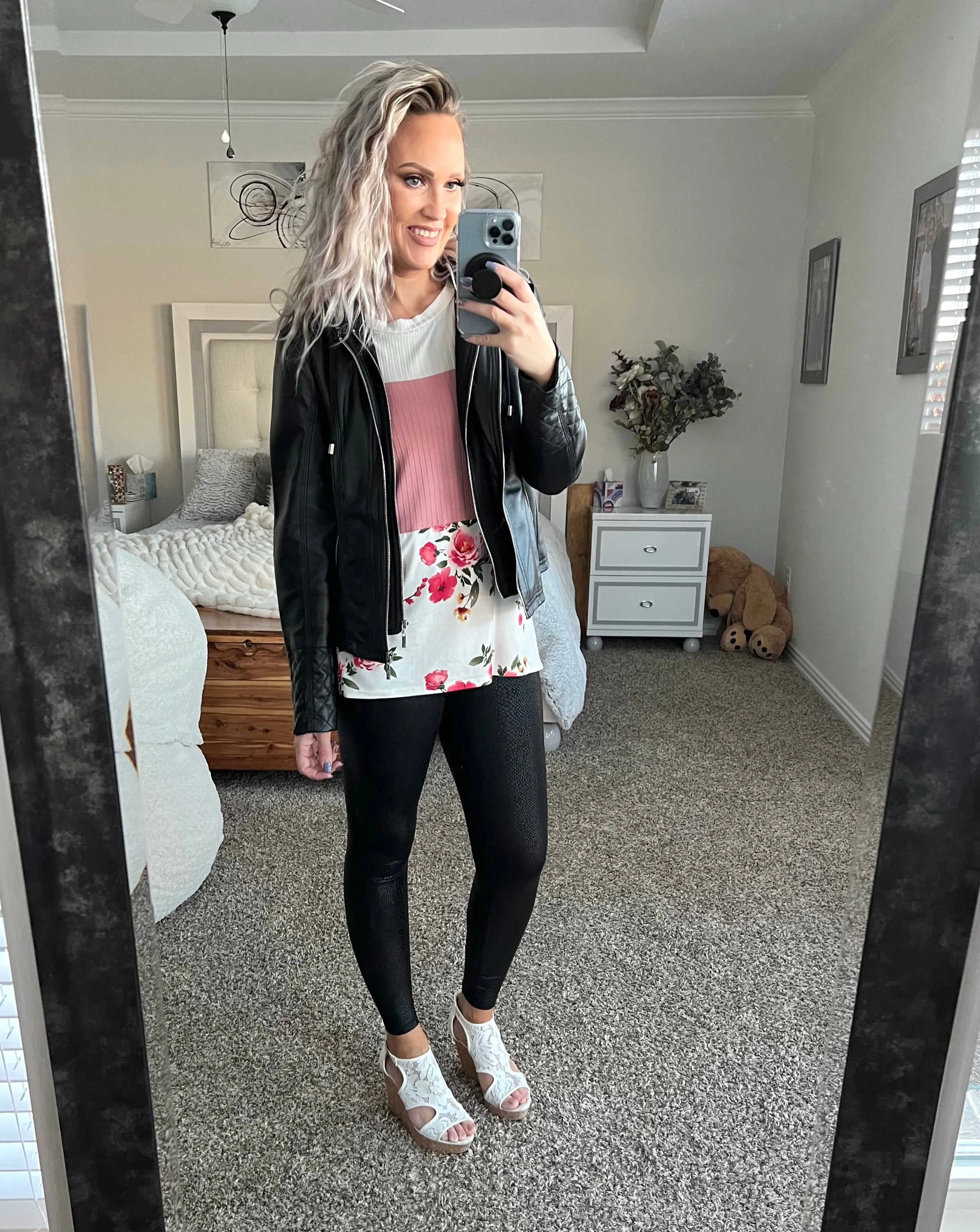 Gabriella Floral Color Block Tee