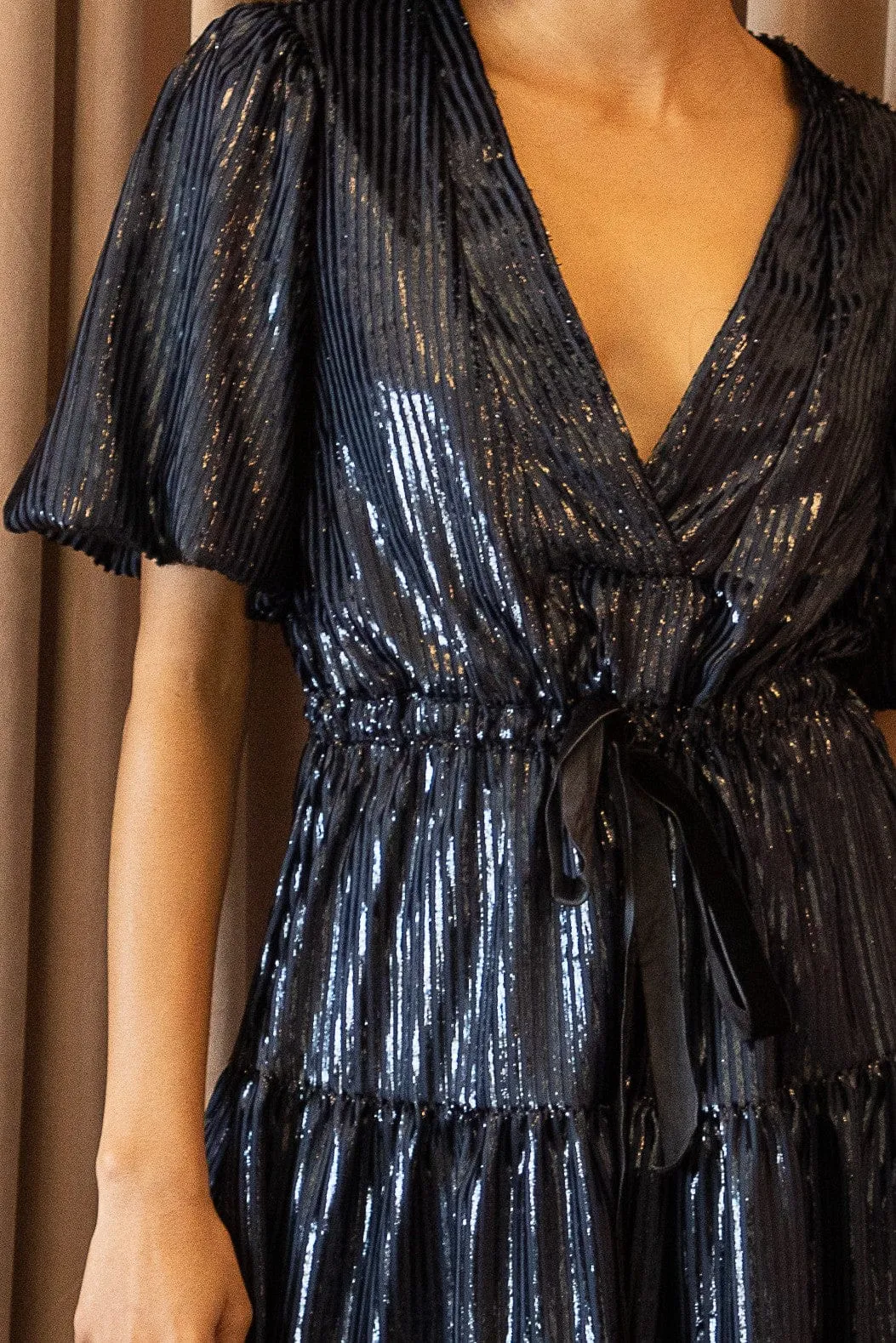 Modern Twist summer breeze Gala Dress - Navy