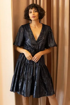 Gala Dress - Navy Graceful Garb Easy Fit Chill Base Gala Dress - Navy