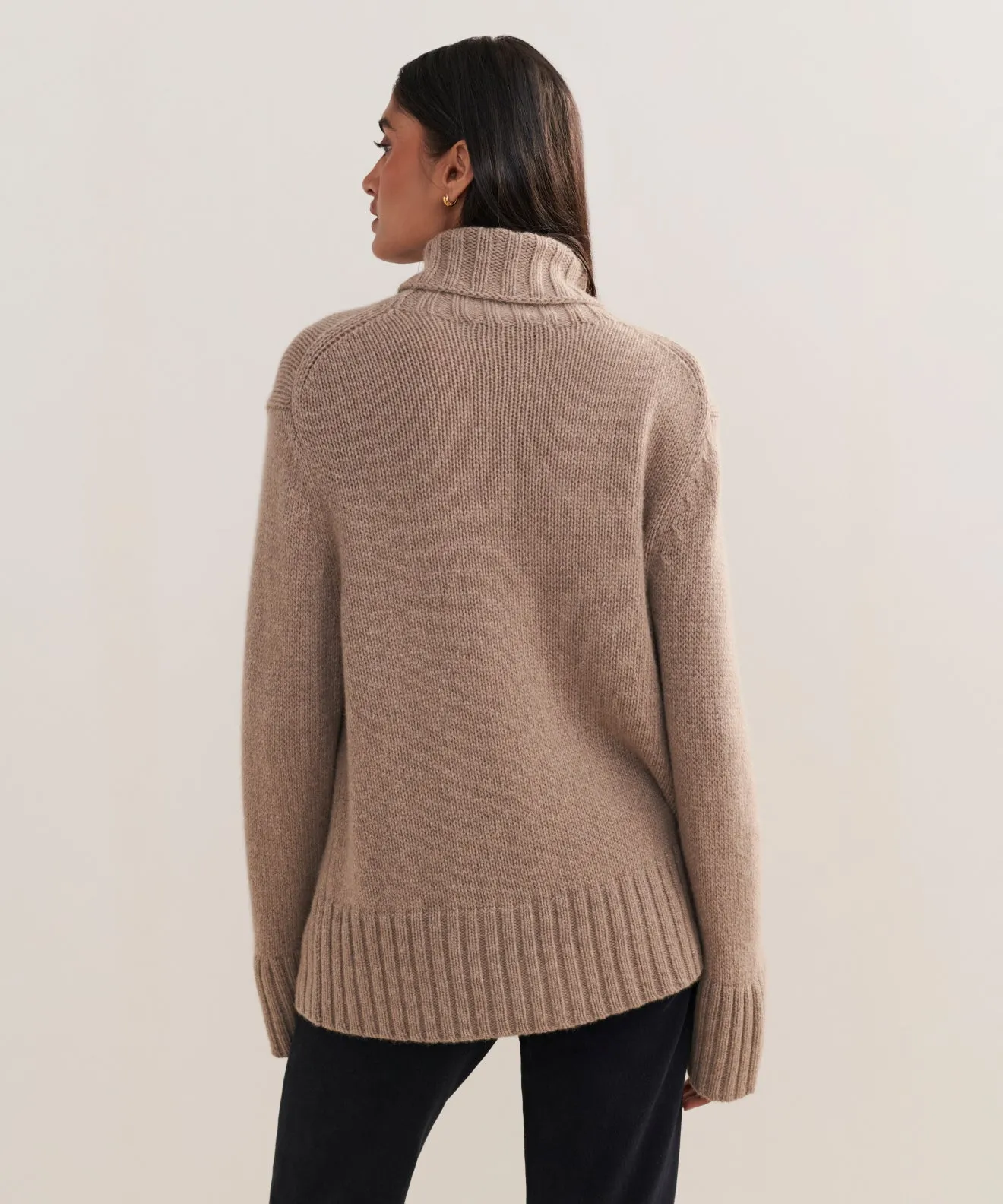 Cashmere Jet Turtleneck Thermal Insulation Core Cozy Wear
