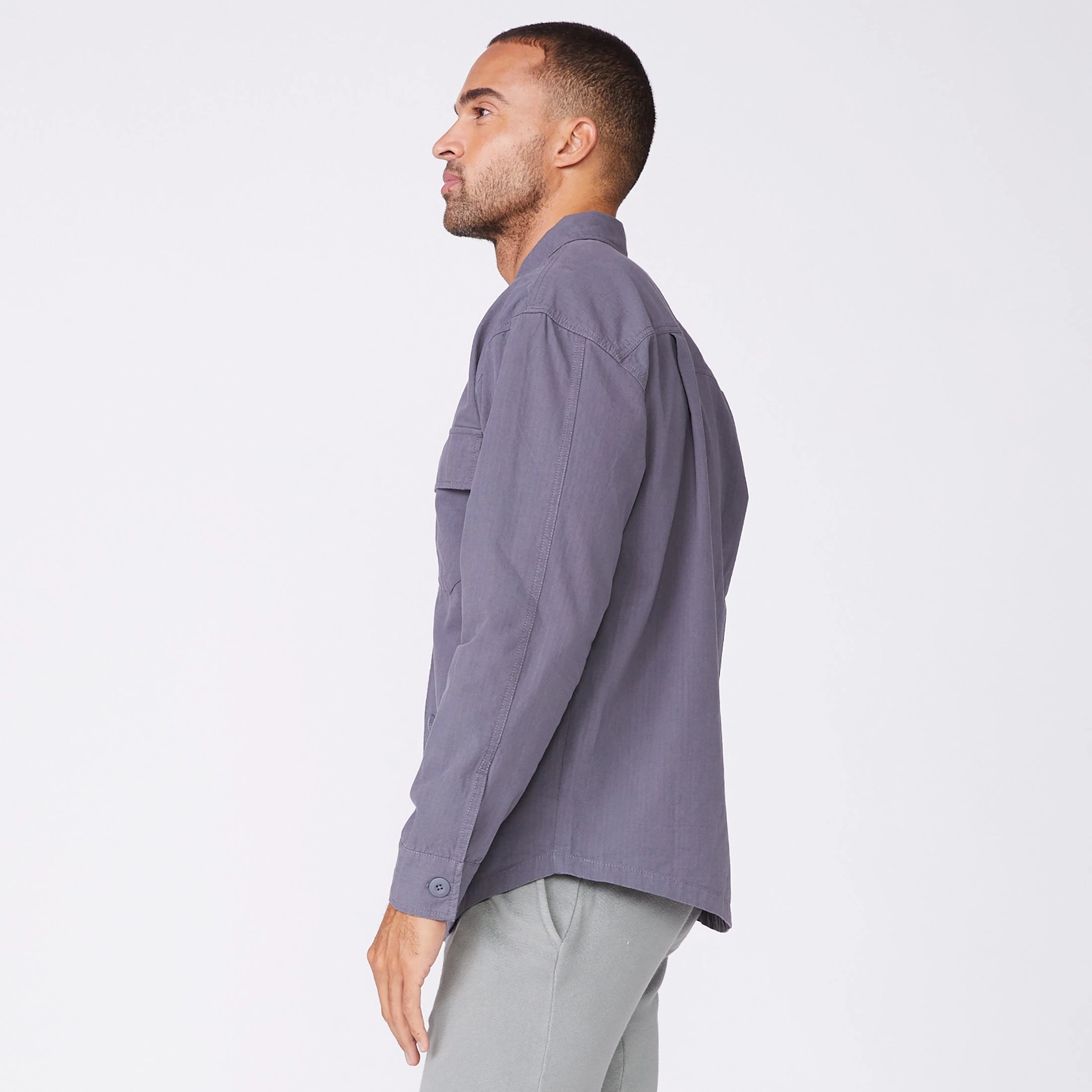 Shirt Jacket FourWay Stretch Fabric AntiFade Treatment