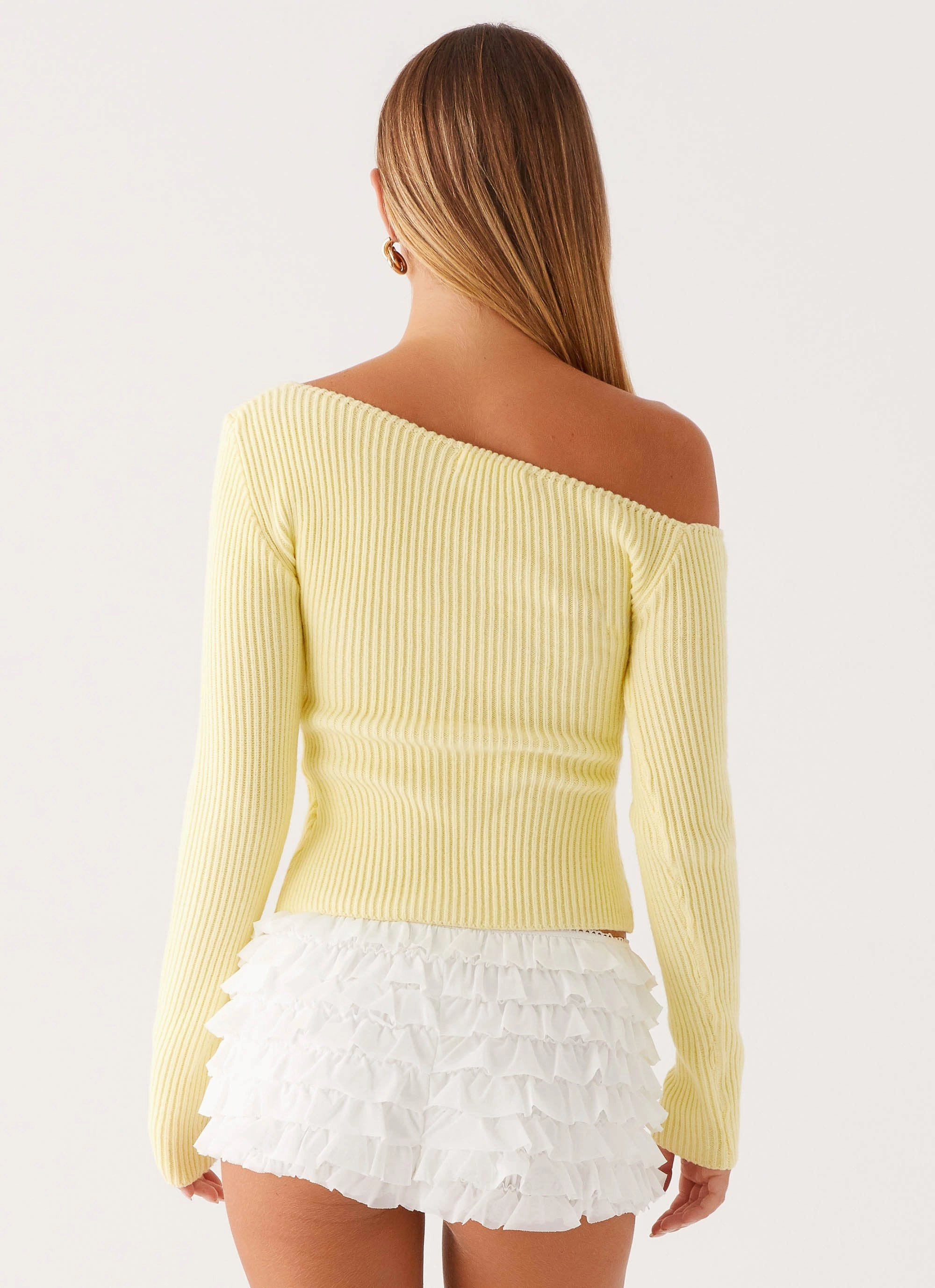 Waverly Knit Top - Pastel Yellow SoftBrushed