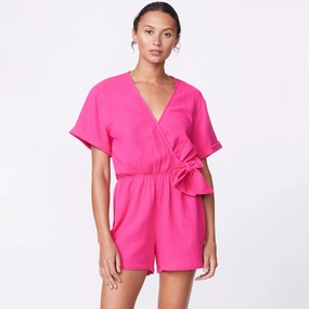 Gauze Wrap Romper SeamFree Bonding Technology OEKOTEX Certified Fabric Printed T-shirt Gauze Wrap Romper