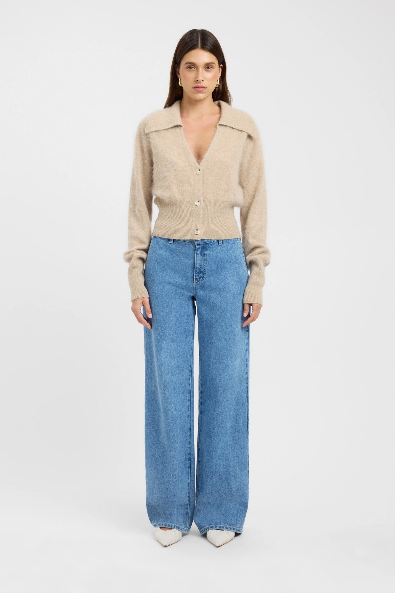 Geneva Polo Jumper Warm Layers Neutral Colors