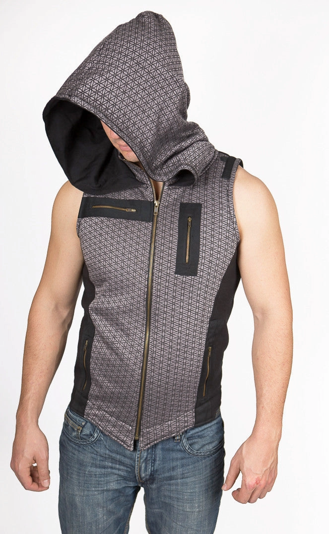 Geo Alien Vest DetachableLining