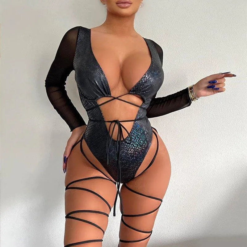GFIT® New Sexy One Piece Rose Gold Swimsuit