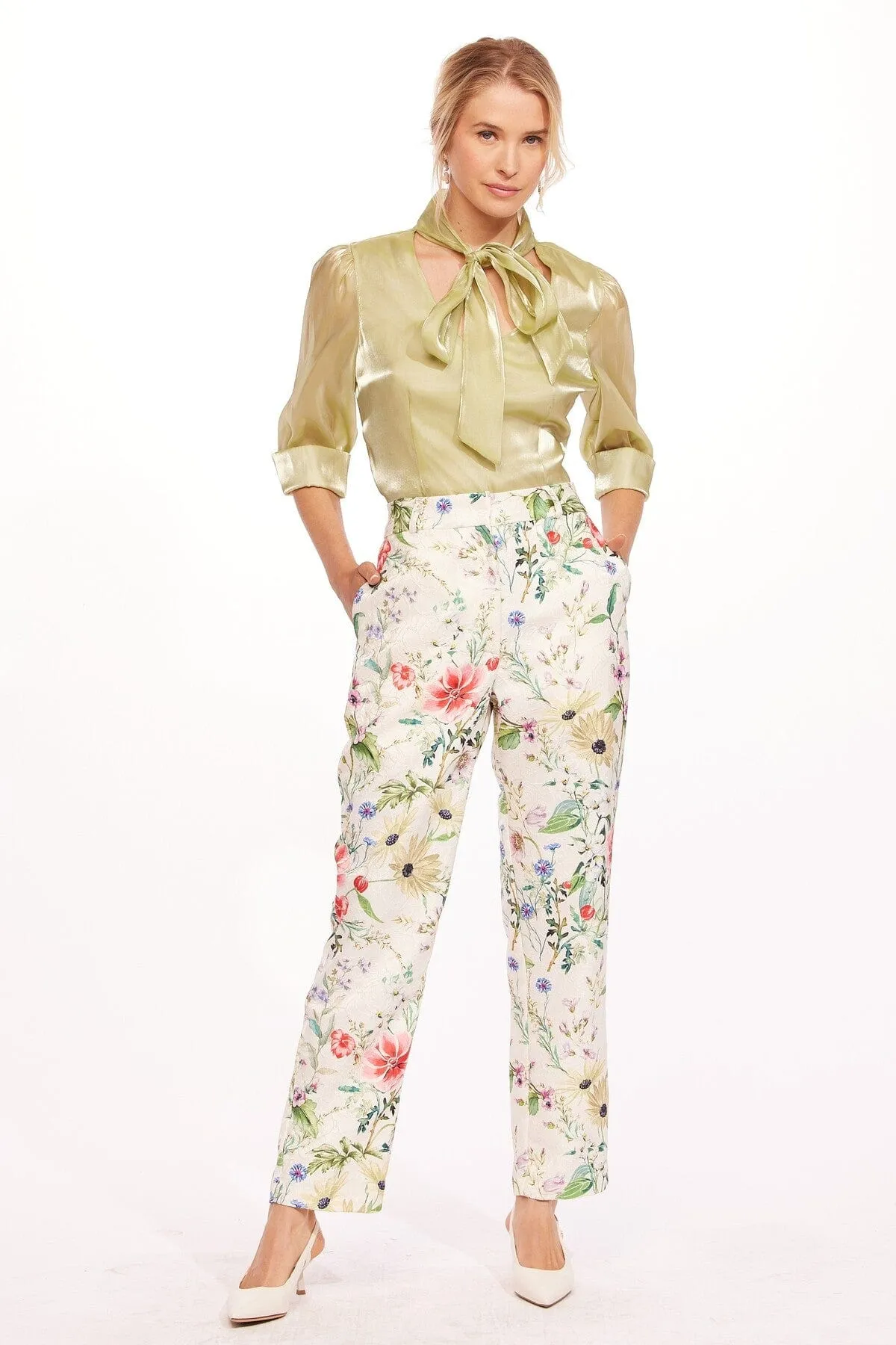 Giada Pant - Pink Magnolia Stretch Motion Anti Pilling