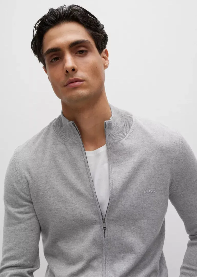 Gilet BOSS gris en laine