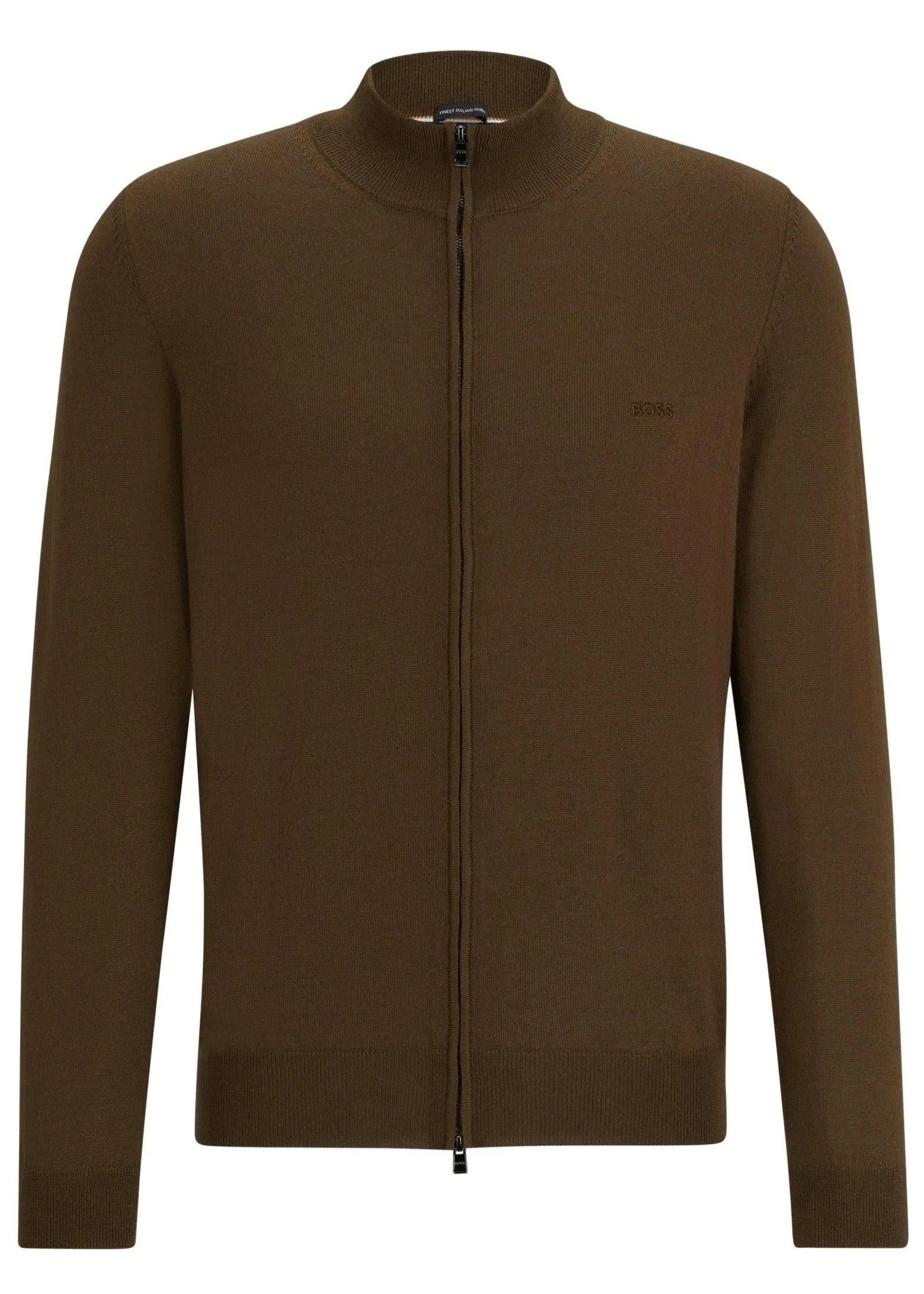 Gilet BOSS marron en laine
