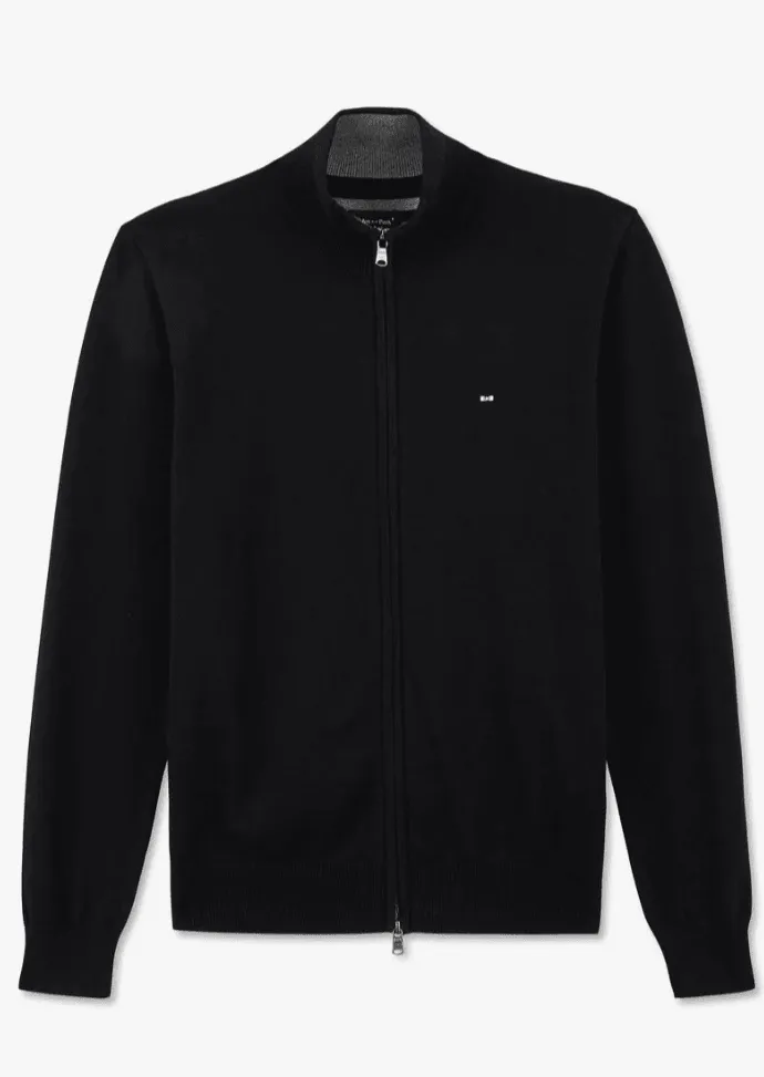 Gilet zippé Eden Park noir