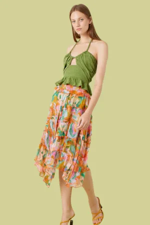 Gilner Farrar Sylvie Skirt in Splash Print