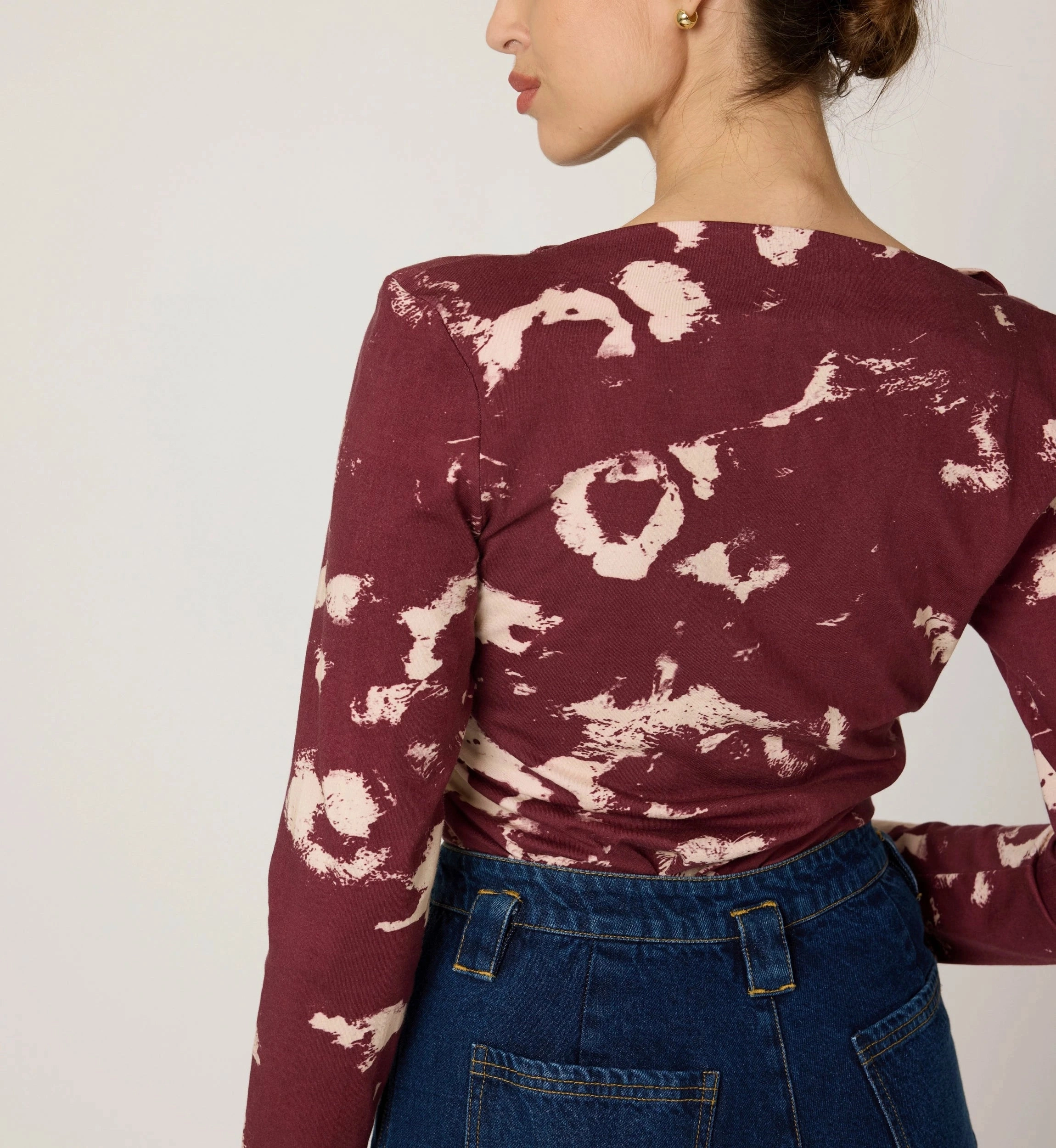 Gina Top | Bold Tamayo DualLayer Weave ClassicCrewNeck