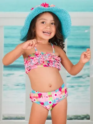 Girls Berry Berry Cute Two Piece Swimsuit