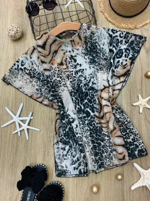 Girls Big Wave Swim Cover Up
