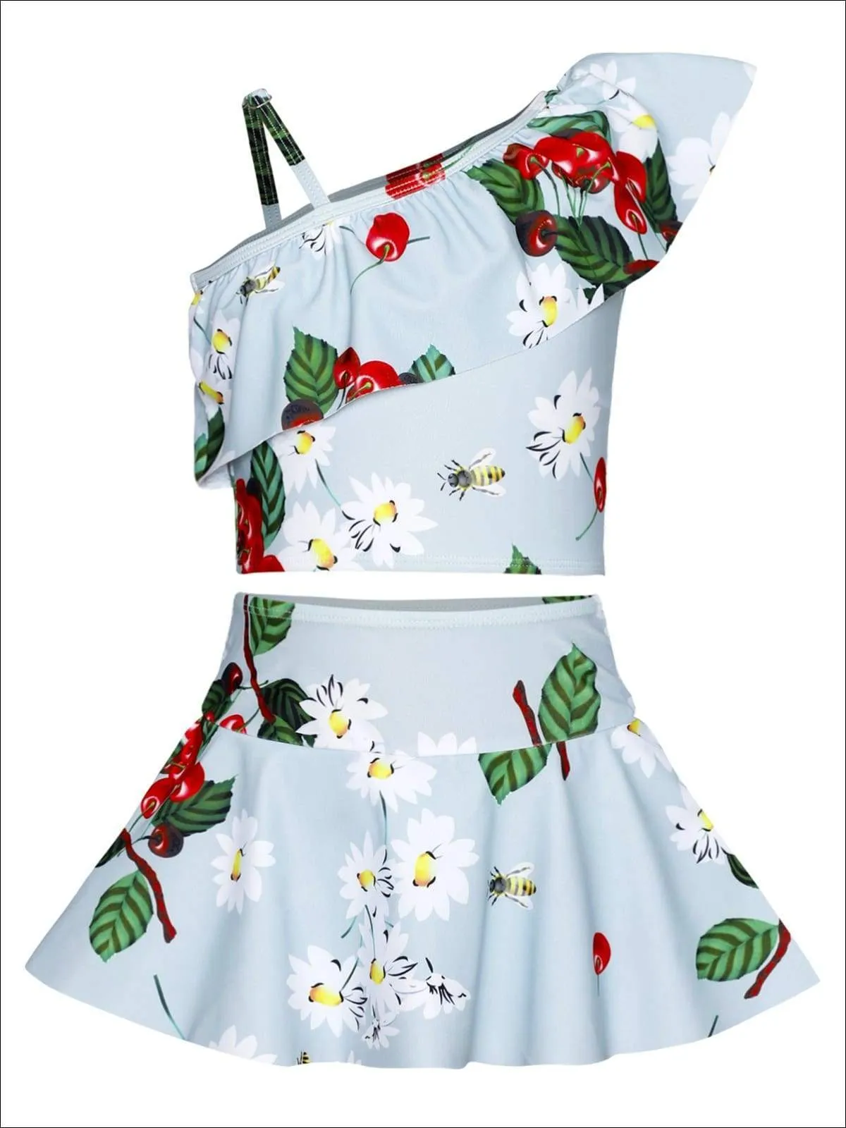 Girls Cherry Chillin Cutie Two Piece Swimsuit