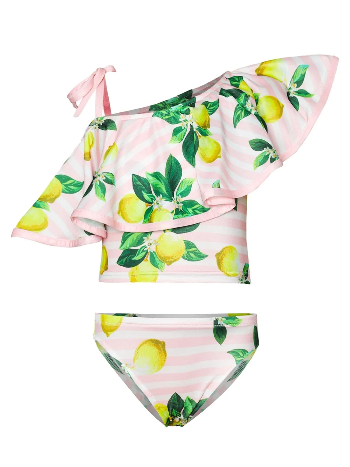 Girls Floral Emotions Two Piece Swimsuit