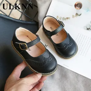 Girl's Leather Casual Flats