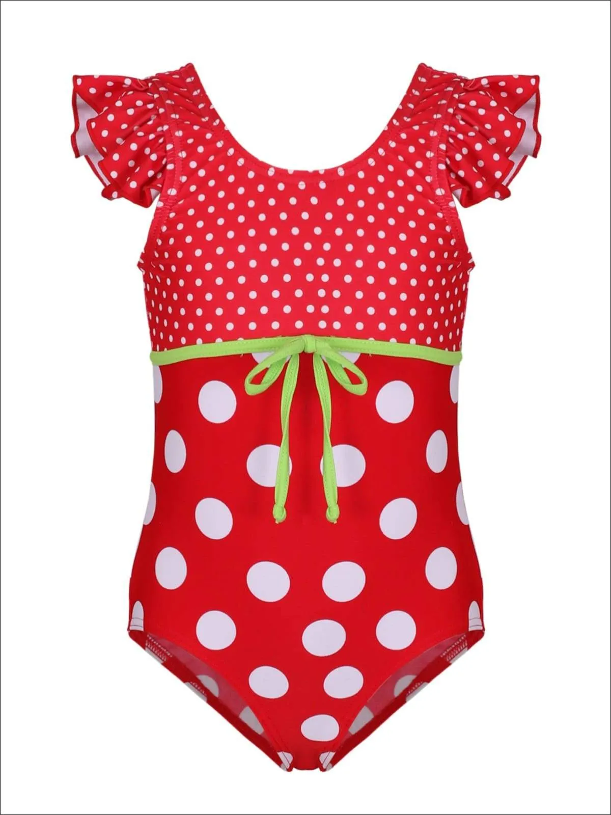 Girls Let's Connect the Dots Together One Piece Swimsuit
