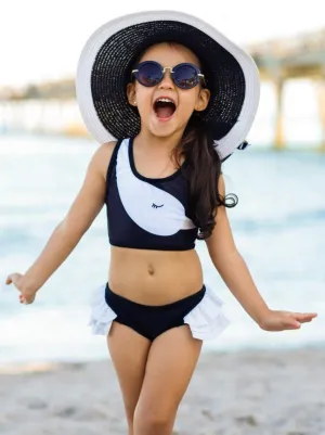 Girls The Swan Beauty Two Piece Swimsuit