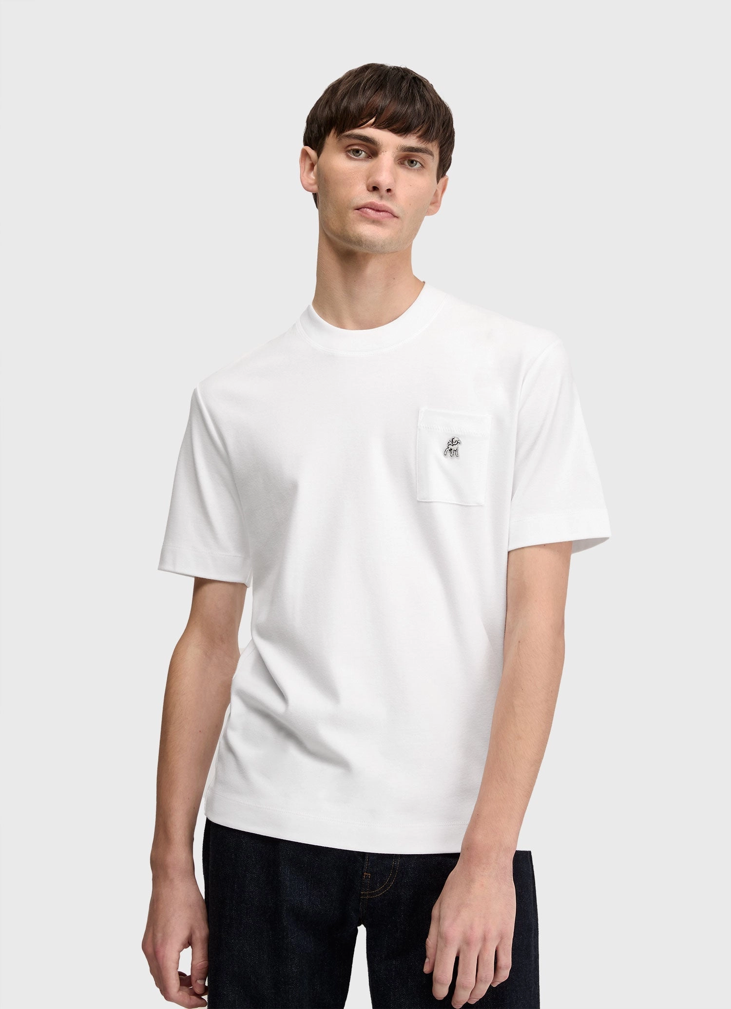 Men's Sunspel x the Shepherd UNDERCOVER Heavyweight T-shirt in White Tight Fit MinimalBranding