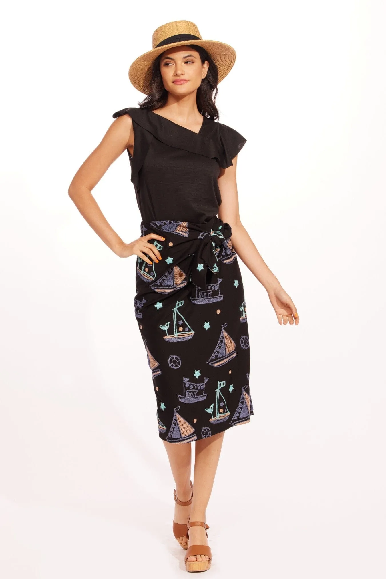 Ultra Comfort Saratoga Skirt- Ahoy