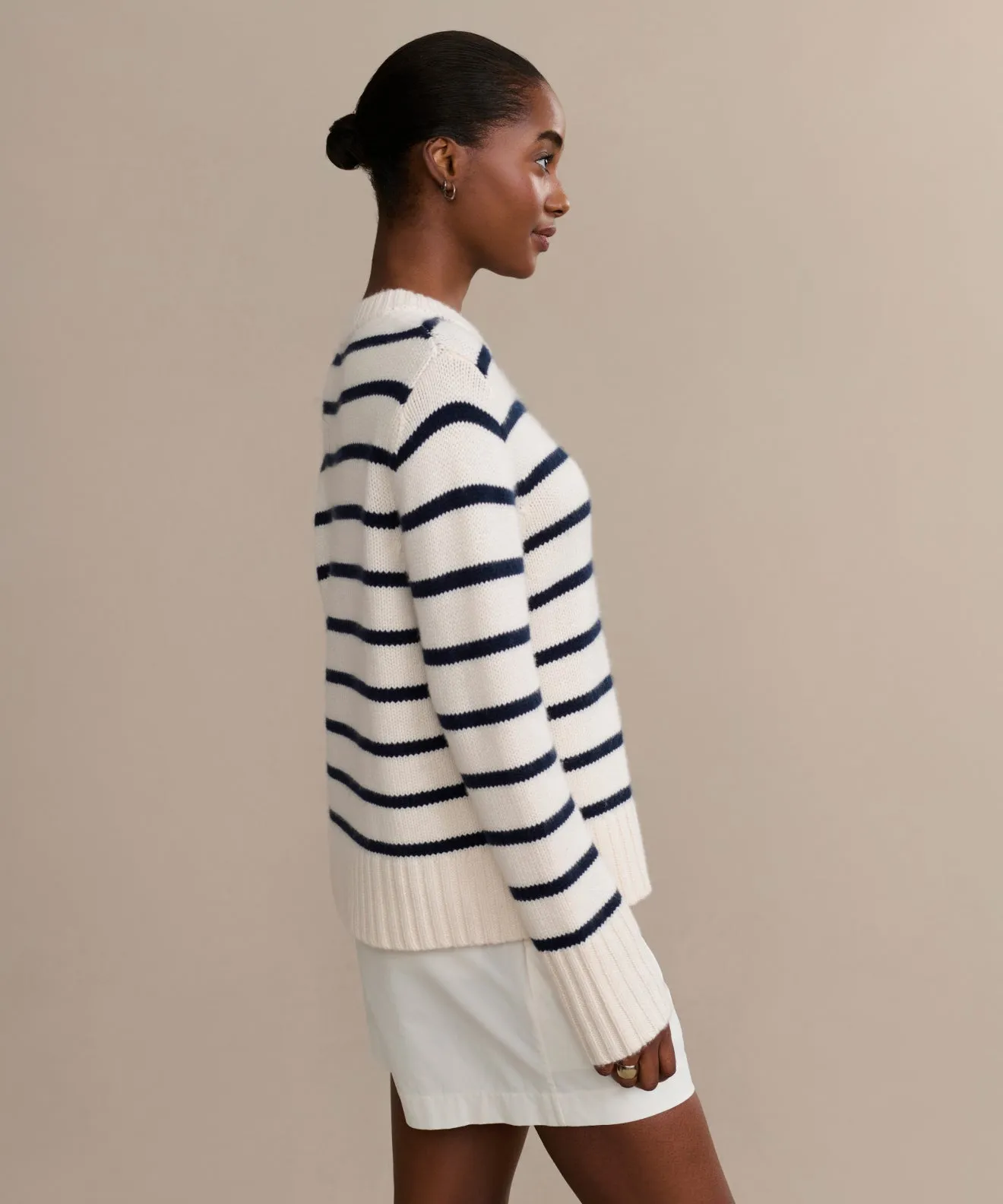 Grace Crewneck YarnDyeStripe ComfortStretchFit