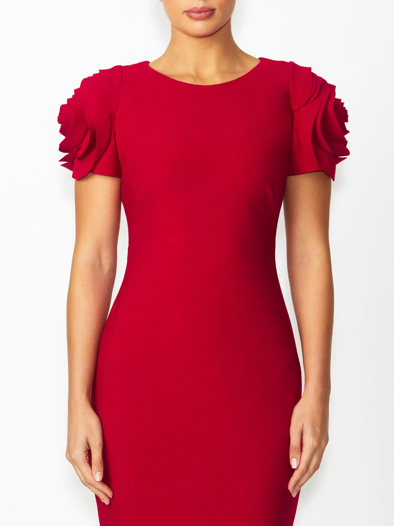 Polished Appearance Back Detail Thea Red Dress