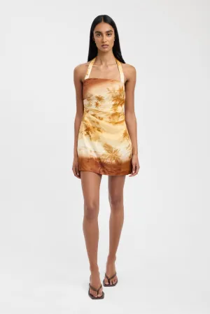 Maui Halter Mini Dress Warm-Layer Resort-Wear